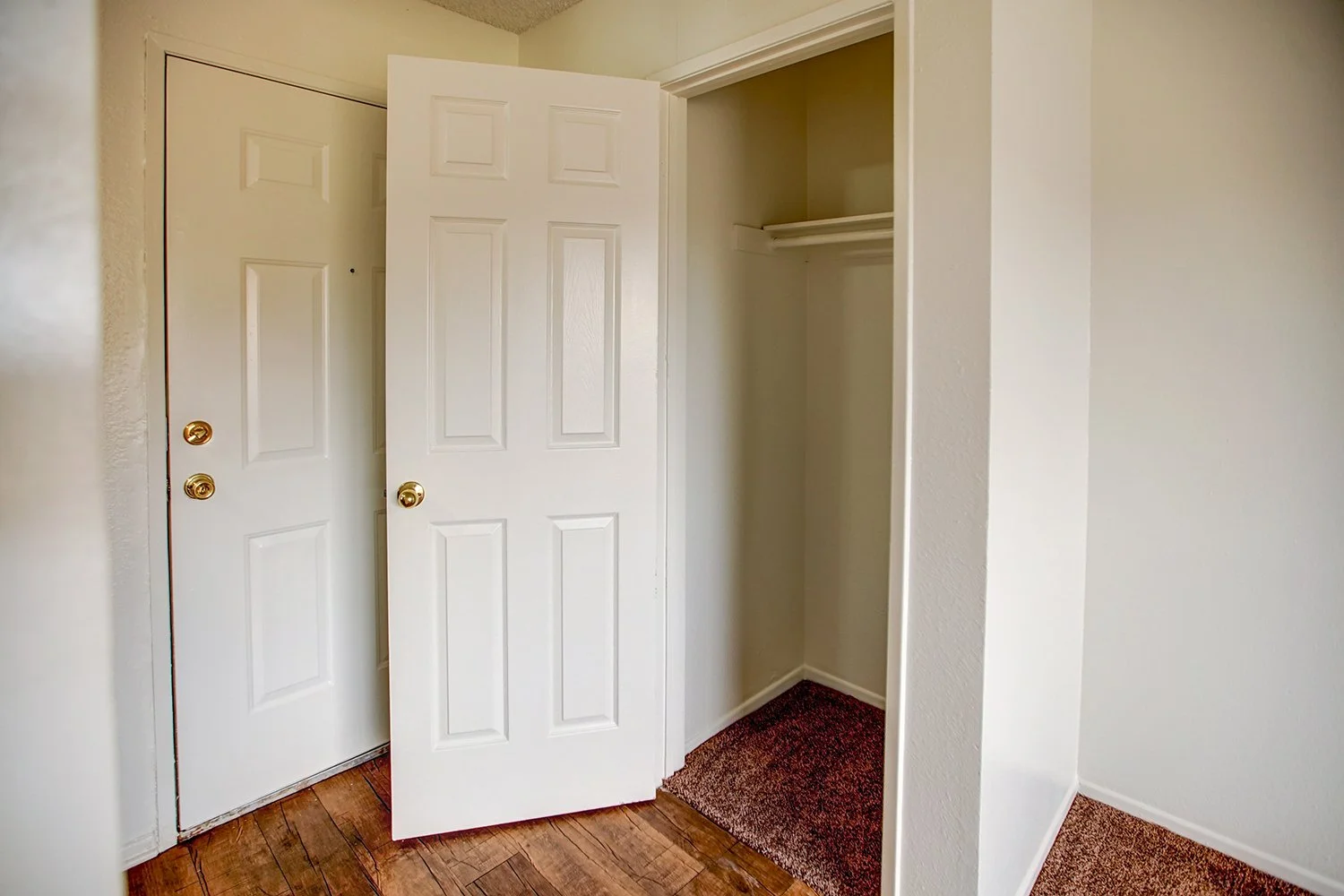 This image shows a look into a closet.