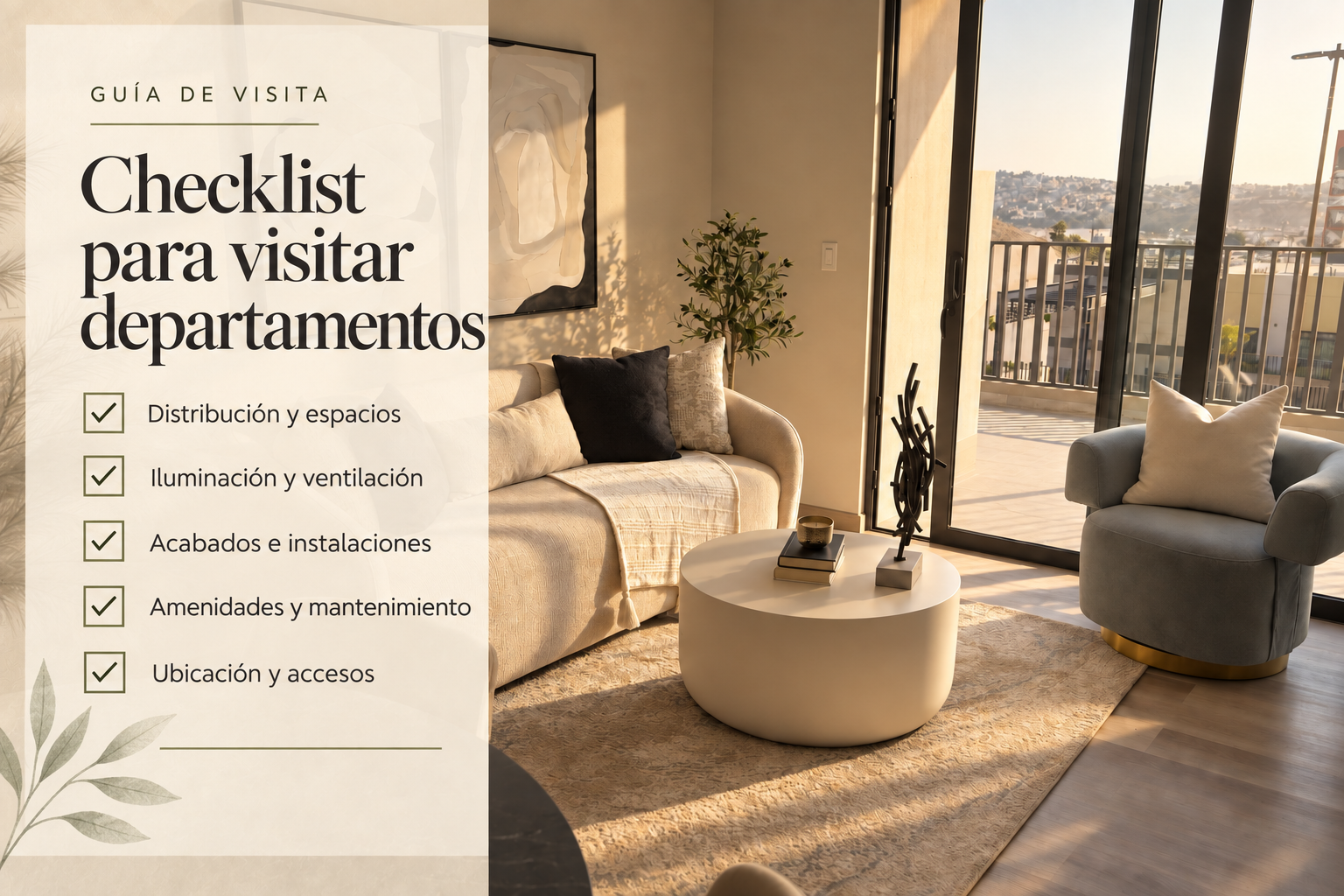 ¿Qué revisar al visitar un departamento en Tijuana? Checklist para tu próxima visita