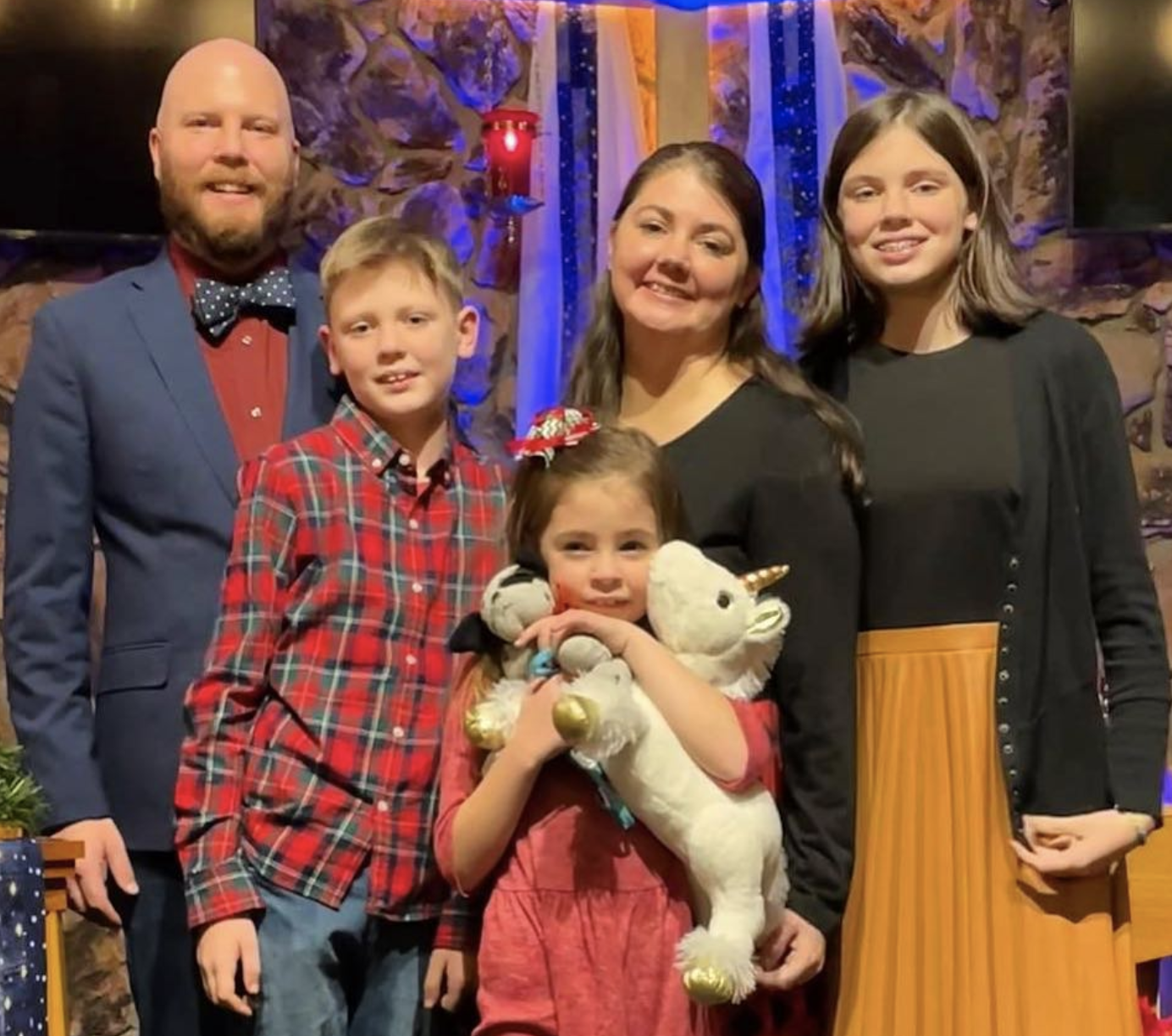 Pastor and his family.