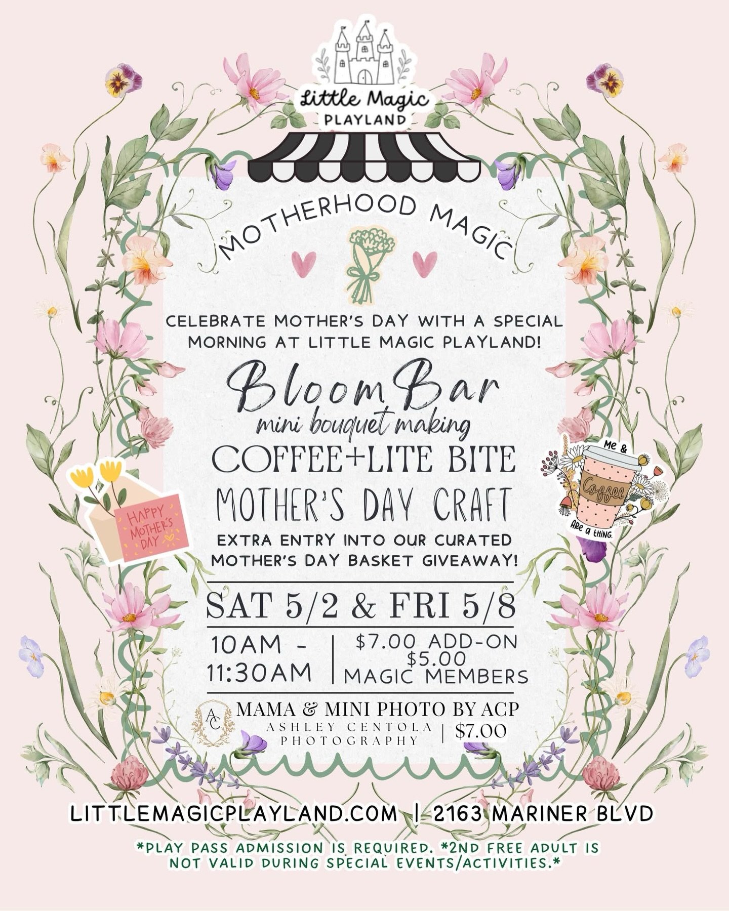 🌸✨ Motherhood Magic ✨🌸

In honor of Mother&rsquo;s Day, join us for a beautiful morning celebrating the incredible moms, grandmas, and mother figures who give so much of themselves every single day 🤍

This special event is all about feeling apprec