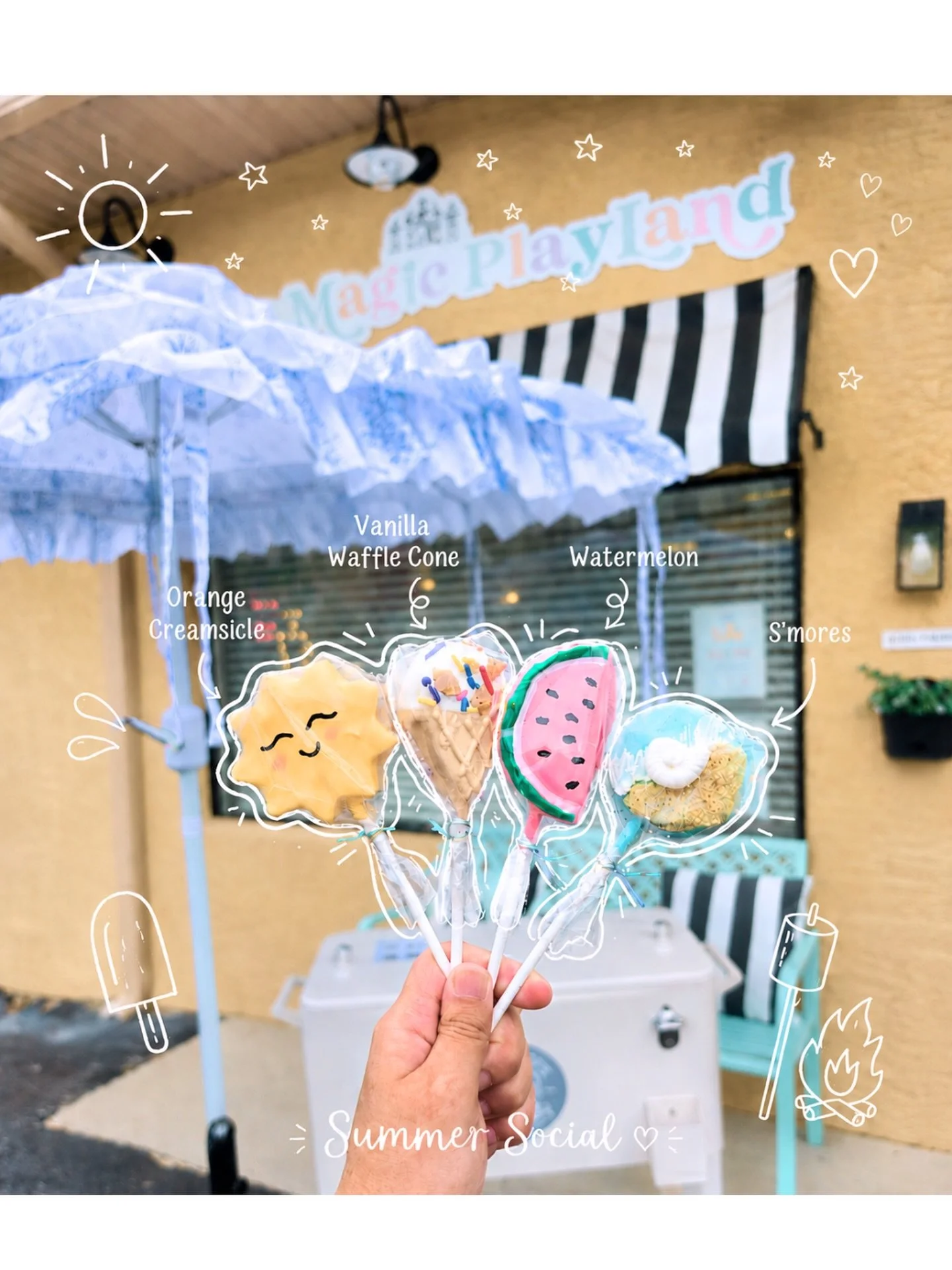 How amazing are these cake pops that @toripops_fl made for our Little Magic Summer Social?! 😍✨🍉☀️🍦🍭 We were completely obsessed with every detail (and flavor! 🤤). They were almost too cute to eat&hellip; almost. 🤭

Did you get to try one? Which