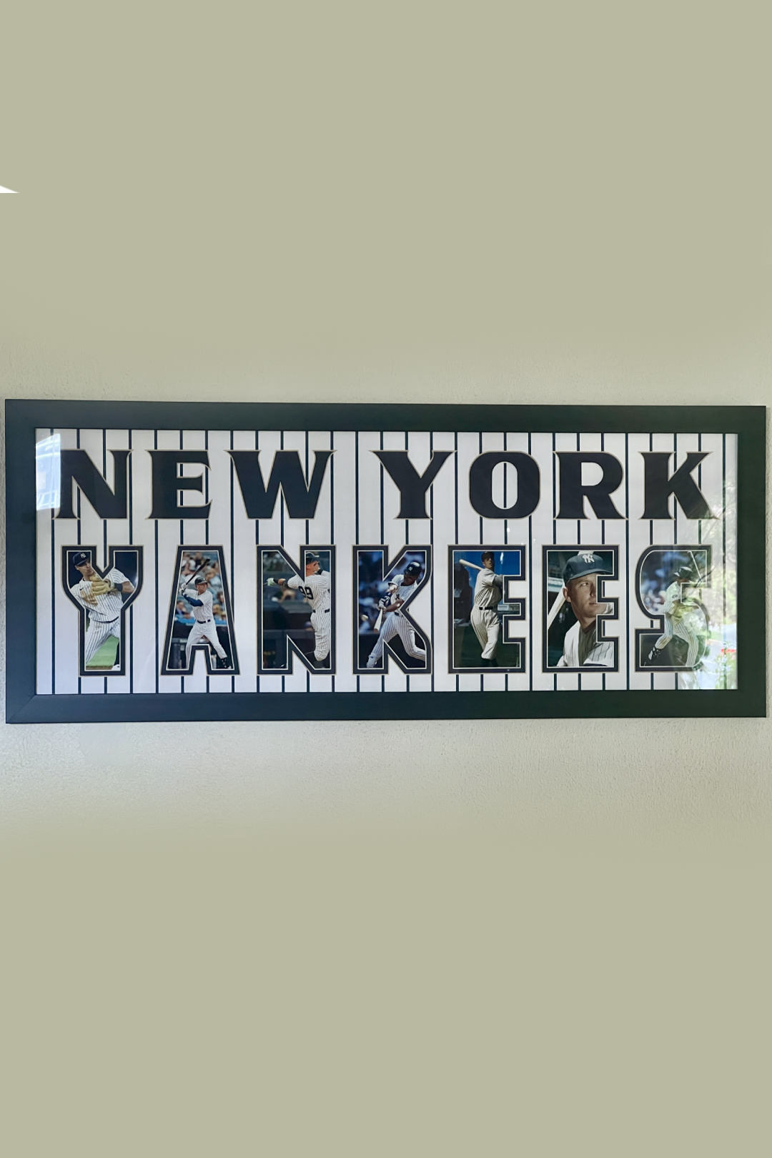 New York Yankees Letter Collage Frame Tivoli Custom Framing Sports New york yankees letter collage frame tivoli custom framing sports