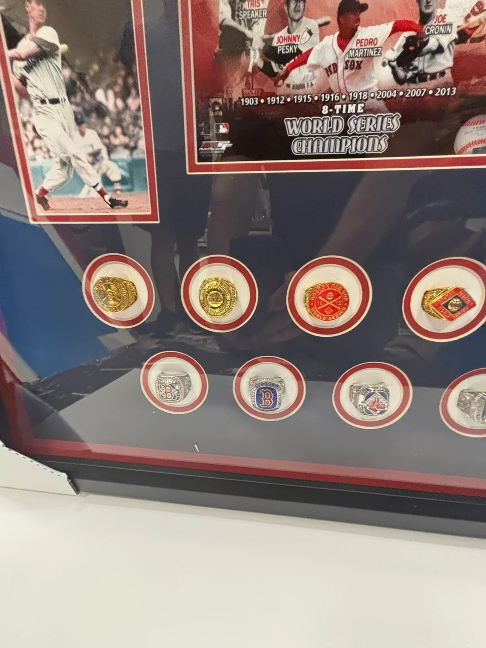 Boston Red Sox World Series replica rings — Tivoli Custom Framing