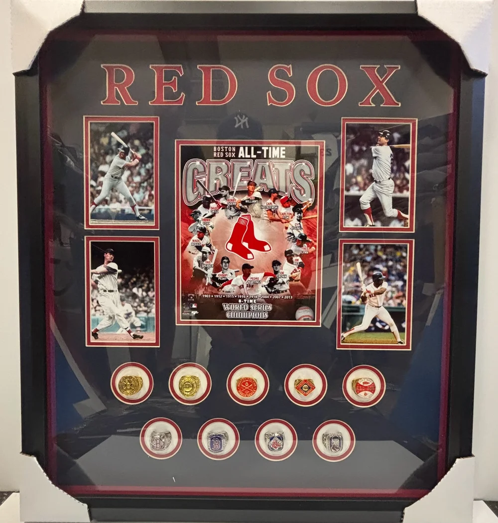 Boston Red Sox World Series replica rings — Tivoli Custom Framing