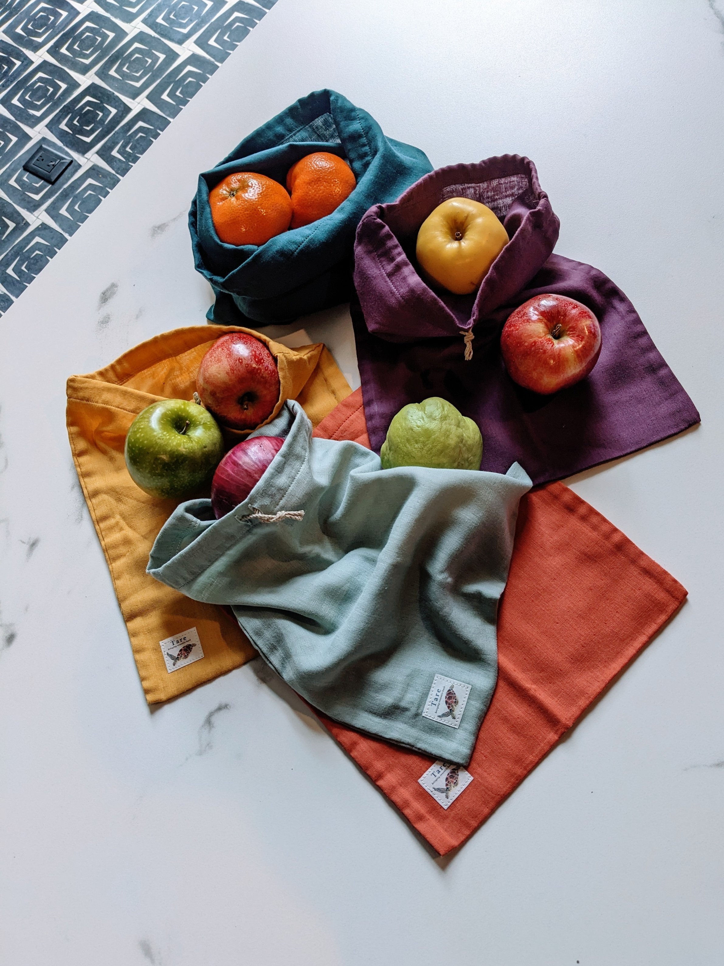 handmade organic reusable bags