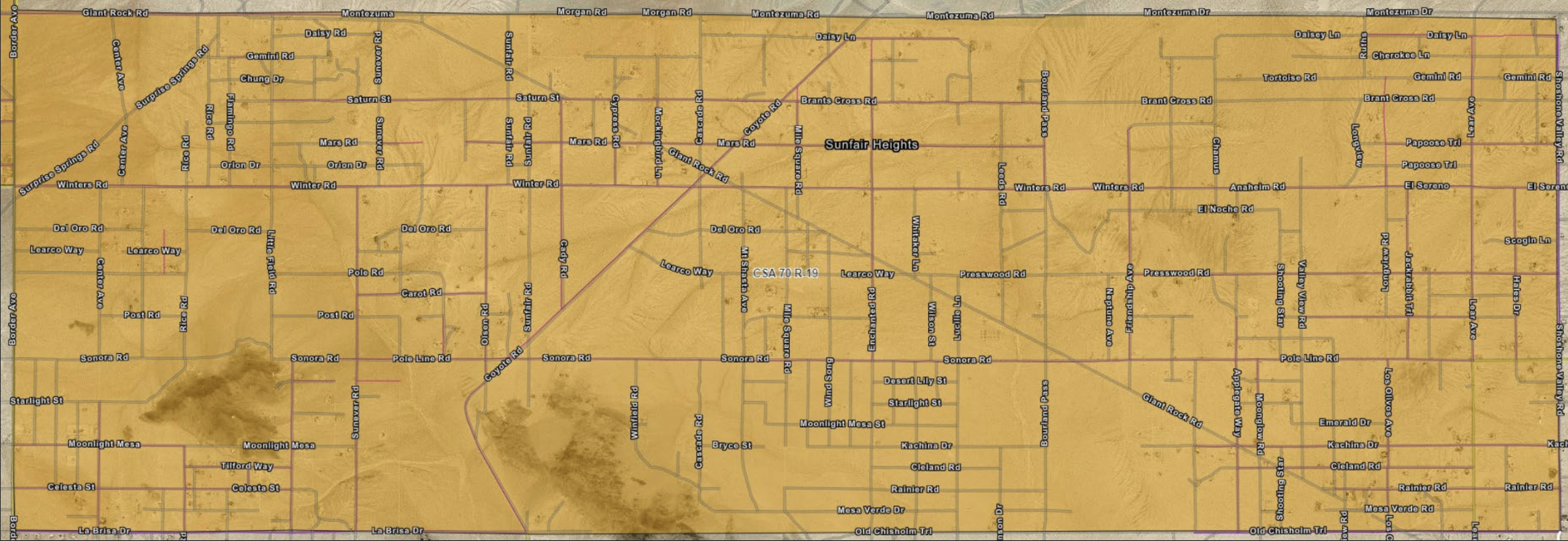 Map of County Service Area R-19