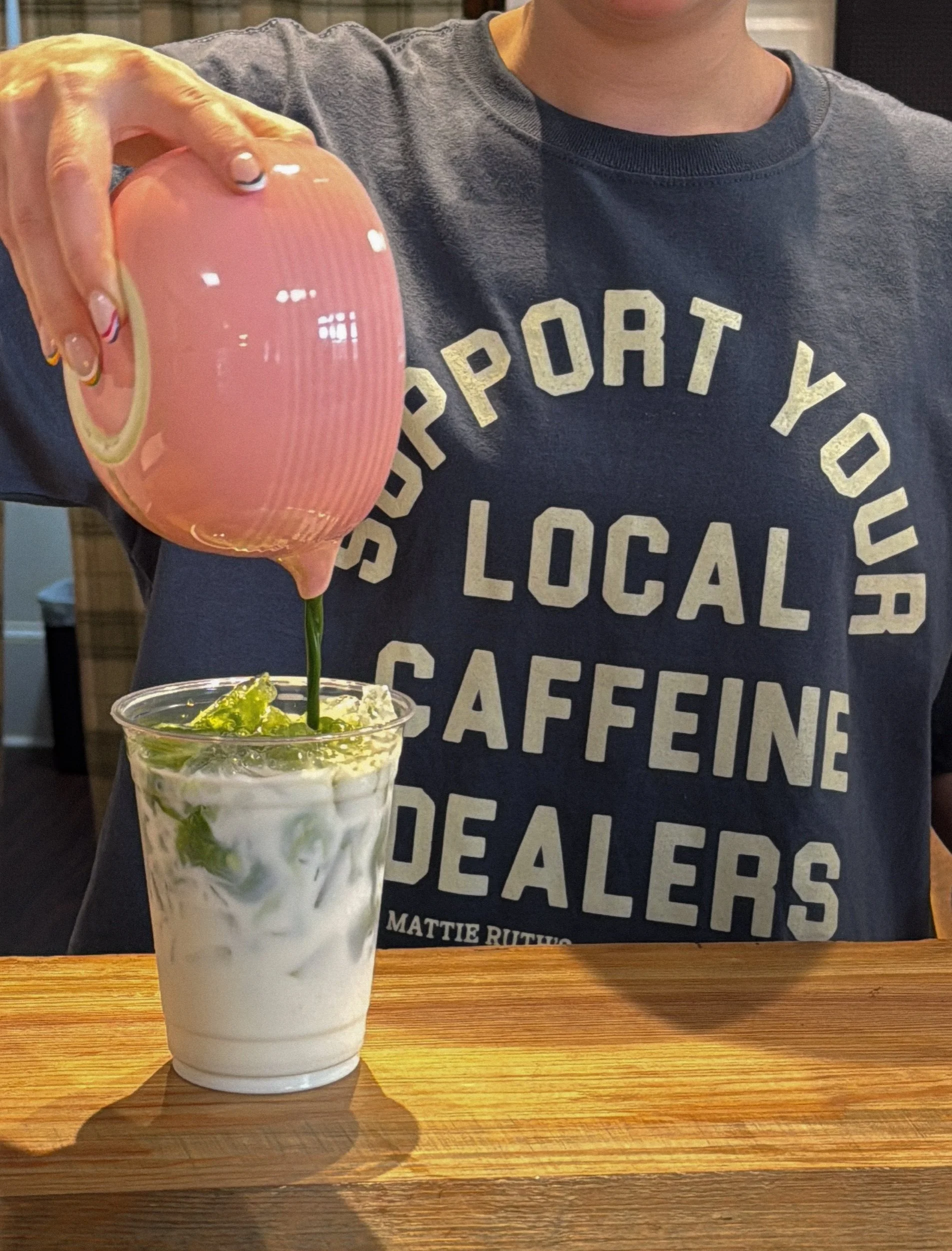 "Support Your Local Caffeine Dealers" Tee