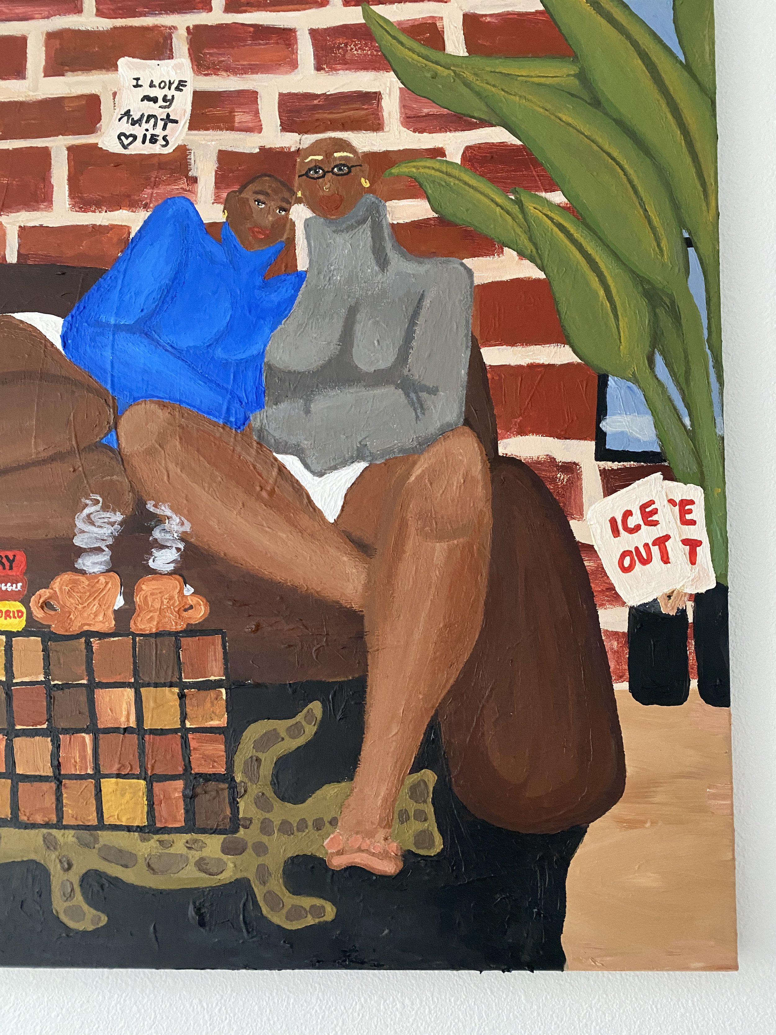 a section of "decompressing", auctioned to benefit PIRC & Rose Haven