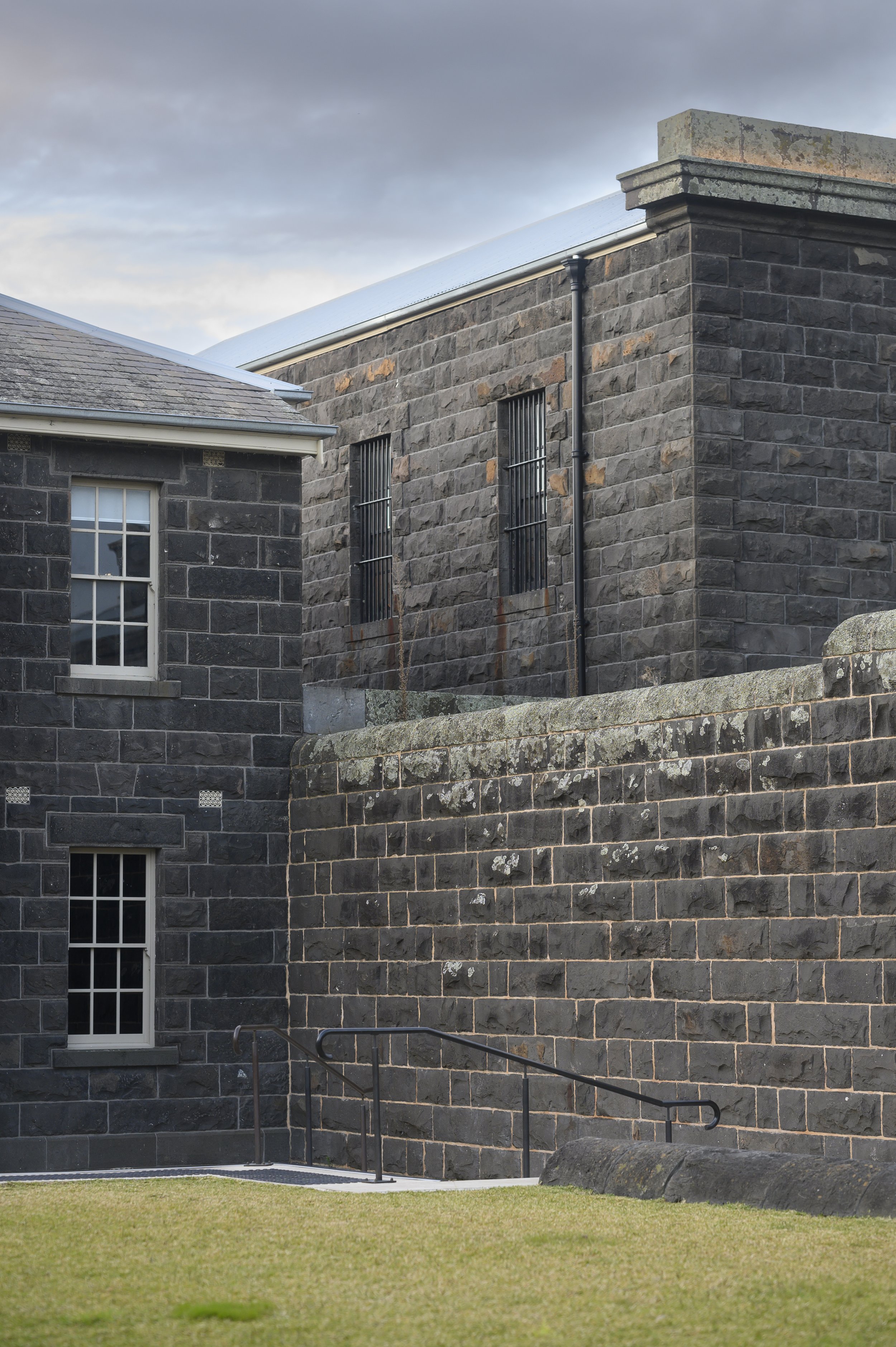 Pentridge Courtyard - Wood Mounted Print