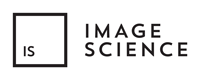 Blank rectangular space with the text 'IS' to its right and 'IMAGE SCIENCE' to the far right.