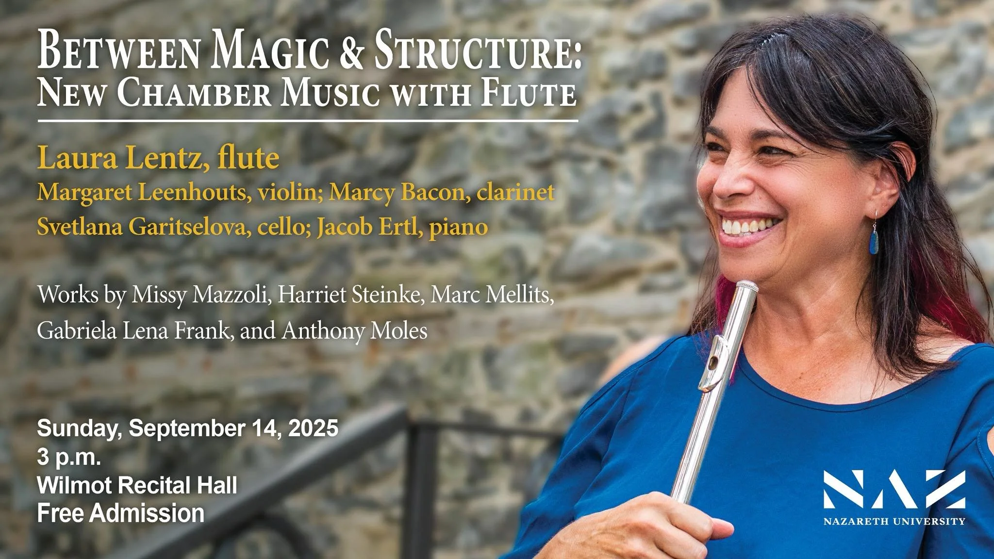 Faculty Recital Series - Between Magic & Structure: new chamber music with flute