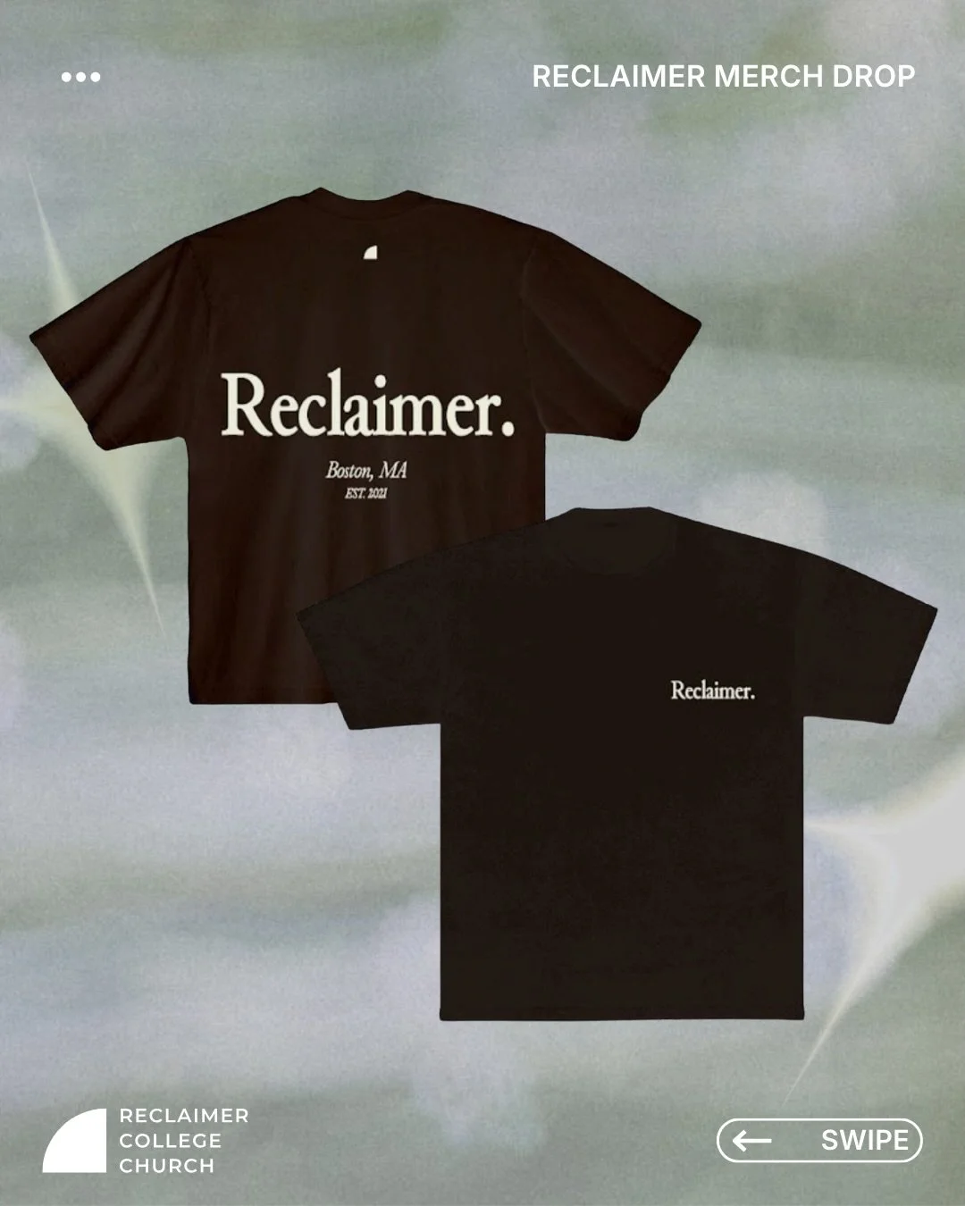 ✨ NEW MERCH ALERT ✨

Our Reclaimer tee just dropped! 
Order yours today via from in bio.

🗓️ Orders close 11/30 &mdash; don&rsquo;t miss out!

#churchmerch #reclaimercollegechurch