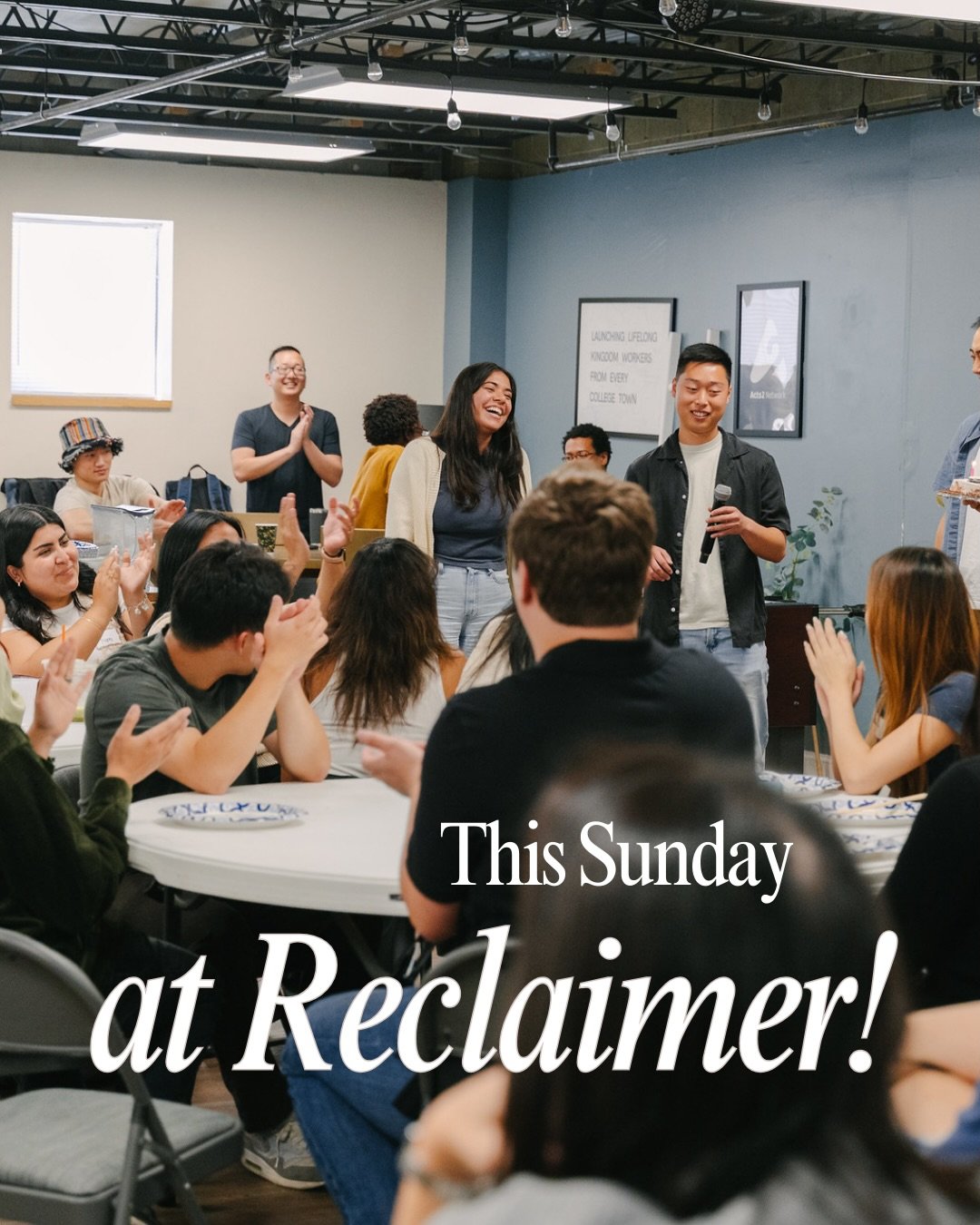 As we welcome folks back to Boston from winter break, Reclaimer will be hosting 2 services this Sunday! Swipe to see more info. ➡️ 

Hope to see you there. #reclaimercollegechurch #sundayservice