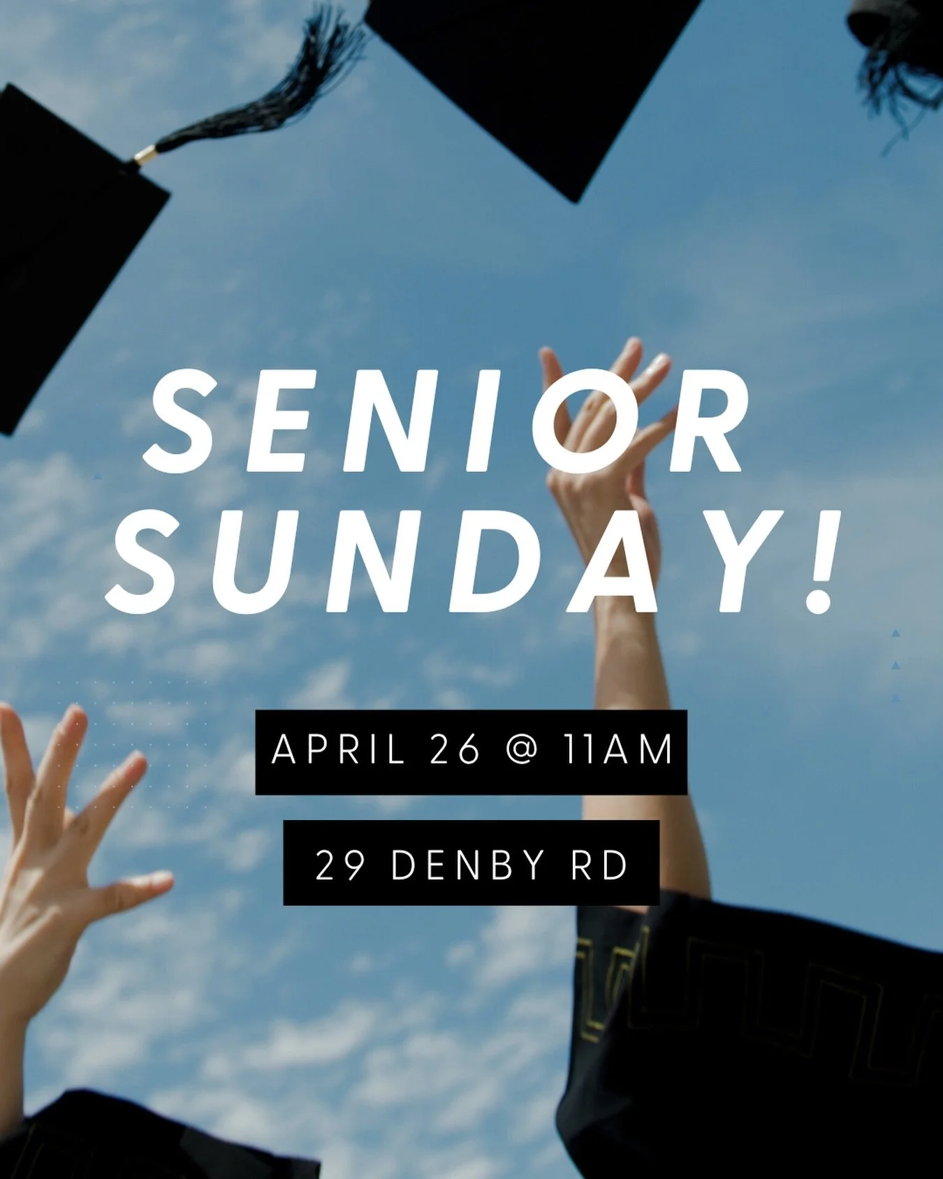 Reclaimer Senior Sunday is this week! Join us to celebrate our graduating seniors and hear personally from them.

#reclaimercollegechurch #graduation #classof2026