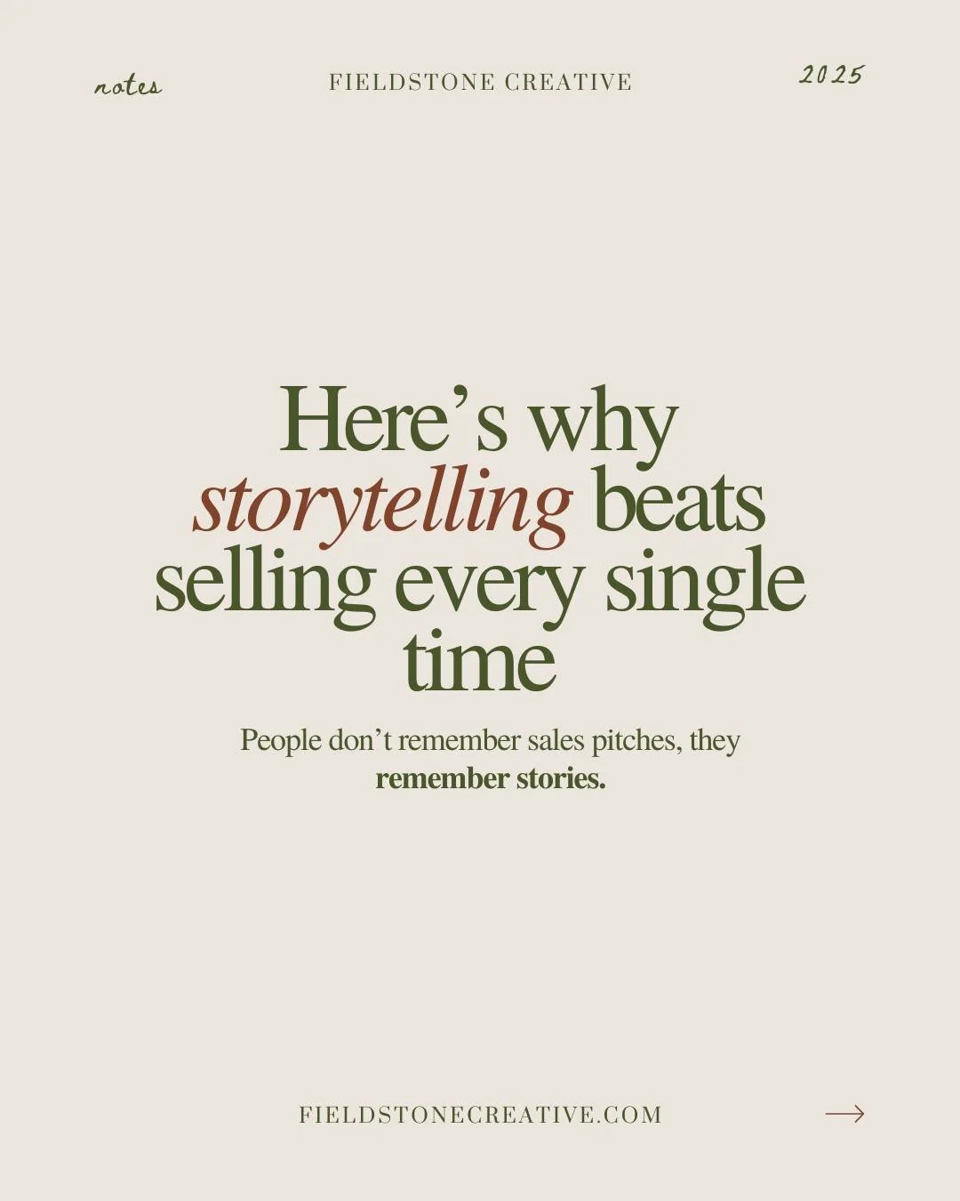 Stories build belonging 💚

Because it&rsquo;s never just about the product on the table or the service offered, it&rsquo;s about the values and purpose woven into it. 

Storytelling reminds your audience why they care. It invites them to feel someth