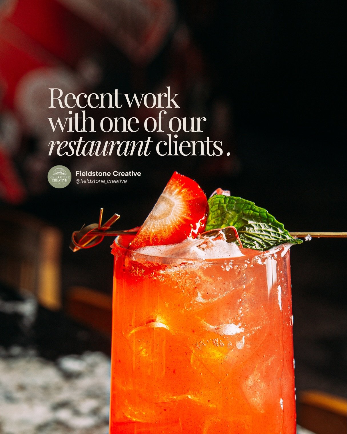 Recent work with one of our restaurant clients.
 Focused on warm, inviting imagery designed to stop the scroll and bring people to the table.
 Valentine&rsquo;s Day content rooted in togetherness, an invitation to pause, connect, and share a meal awa