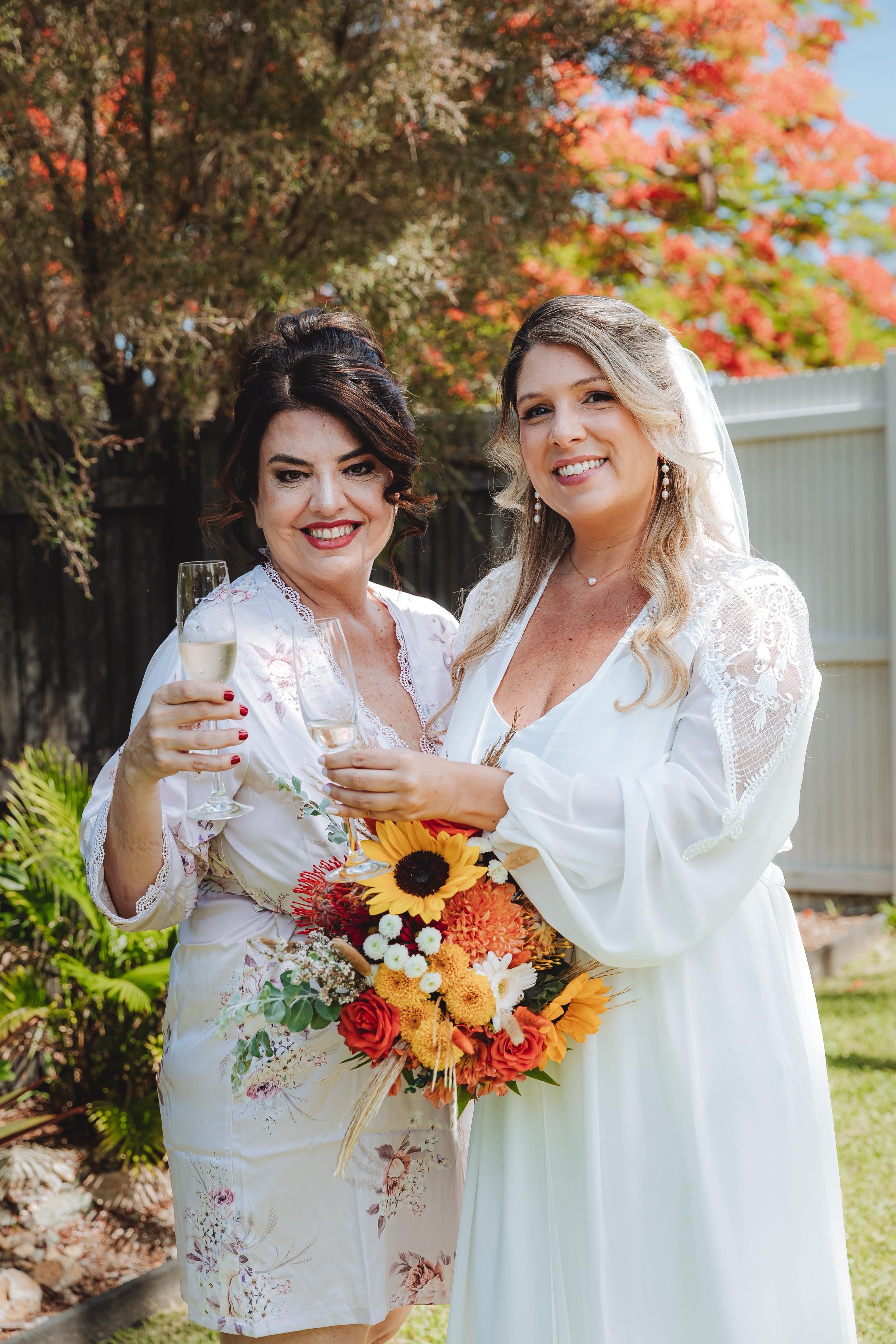 Mobile bridal hair and makeup for Sunshine Coast Noosa wedding
