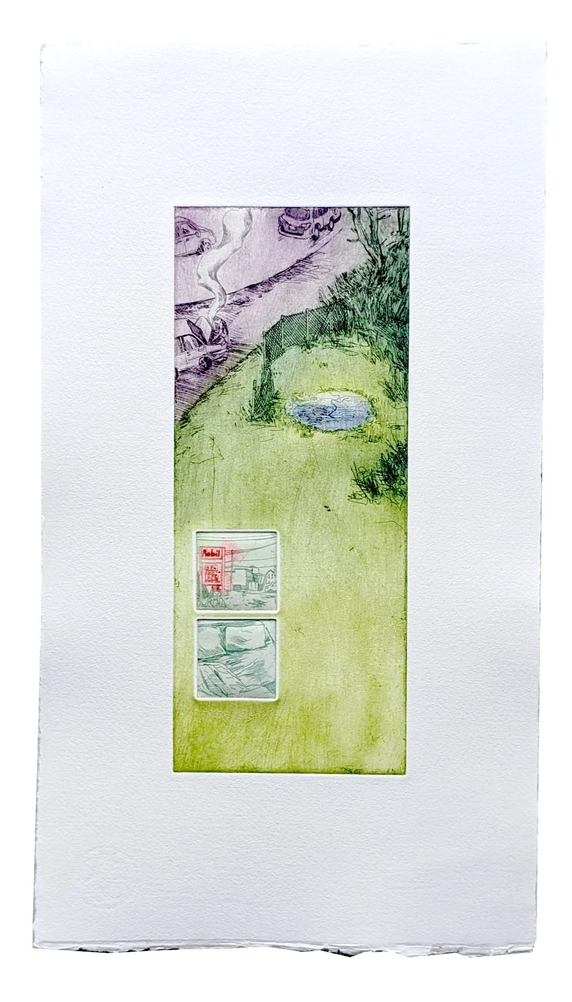 "Reflecting pool, wishing pond"