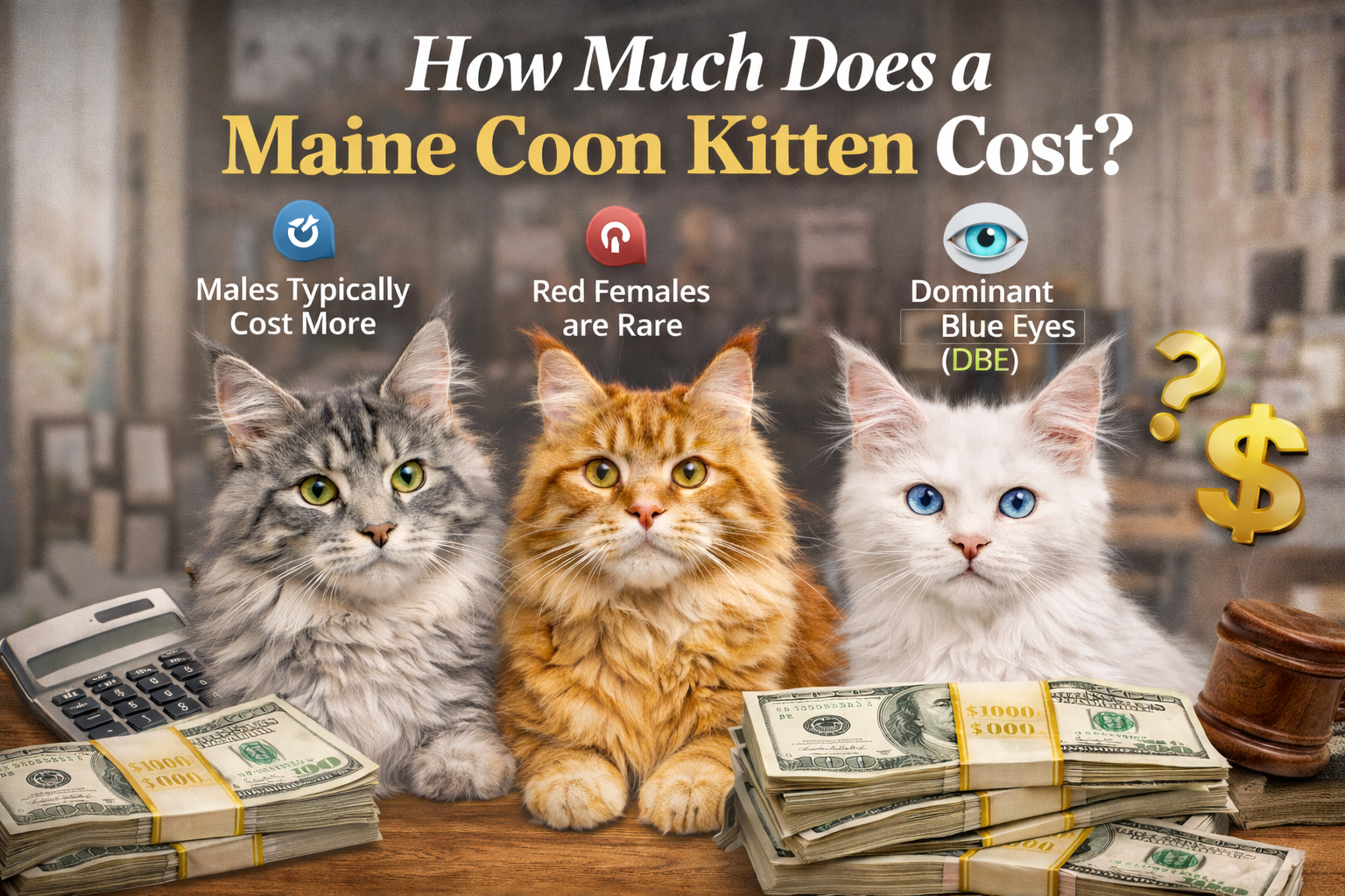 How Much Does a Maine Coon Kitten Cost ?
