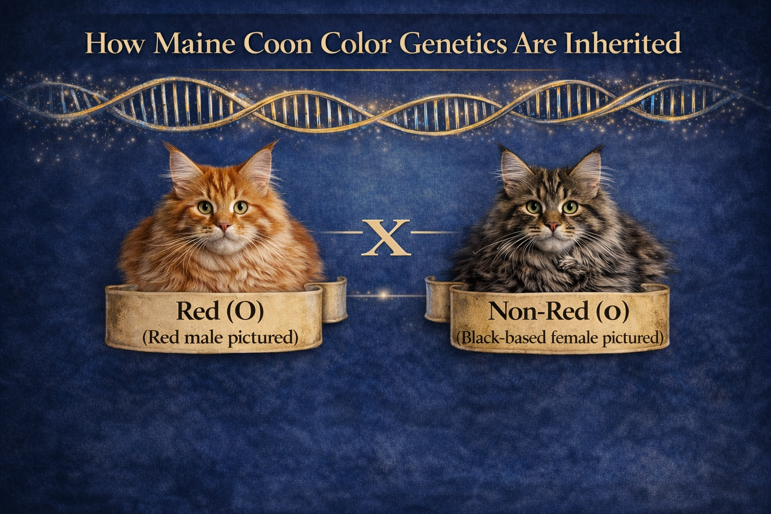 How Maine Coon Color Genetics Are Inherited