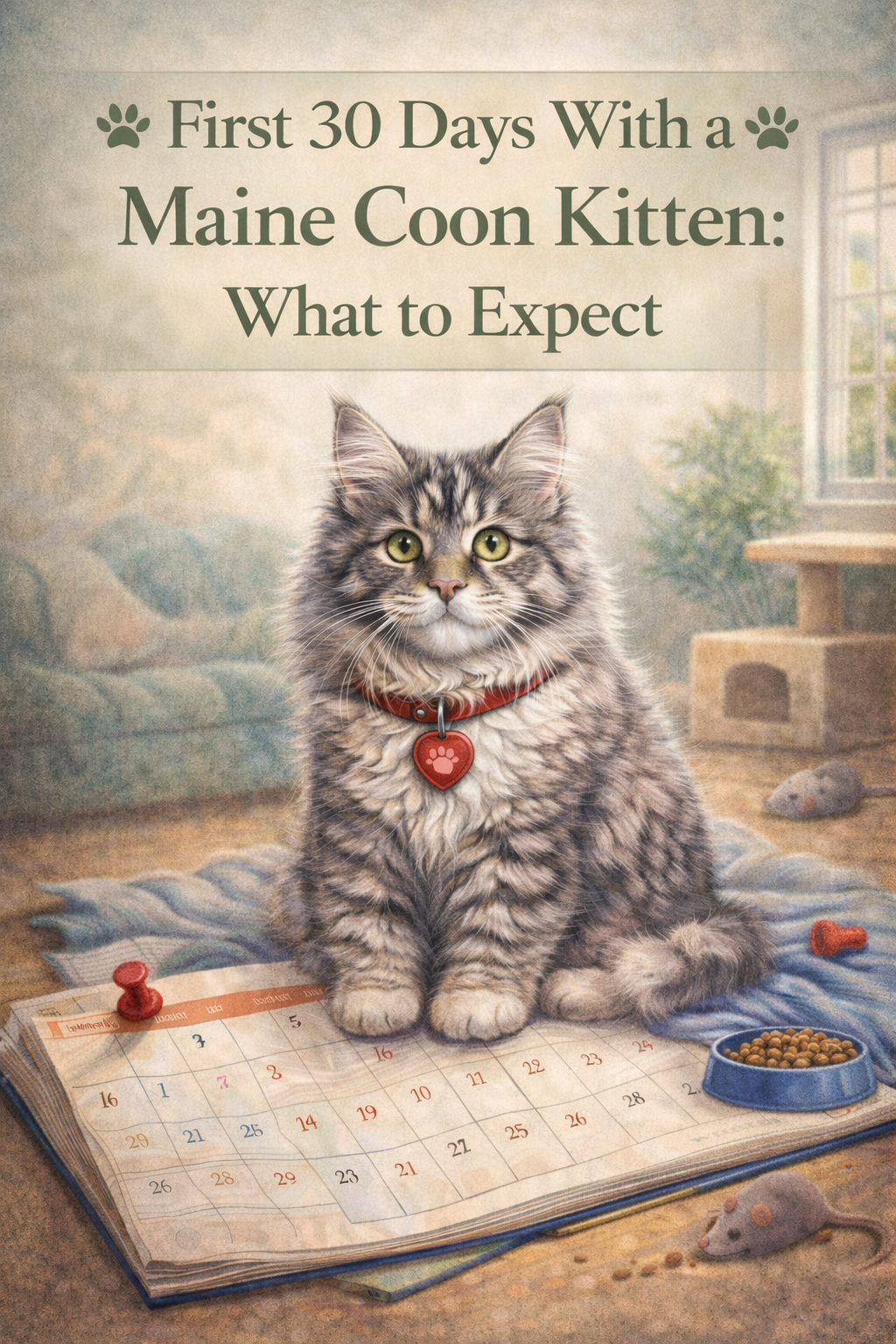 First 30 Days With a Maine Coon Kitten: What to Expect