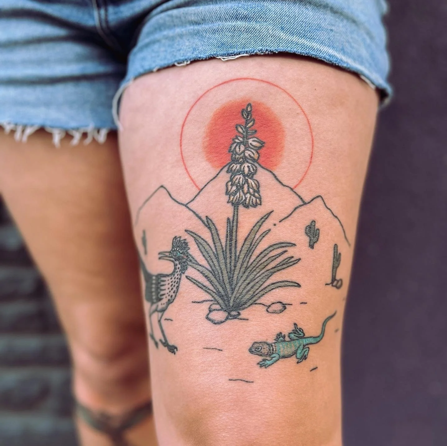 desert scene tattoo kyla