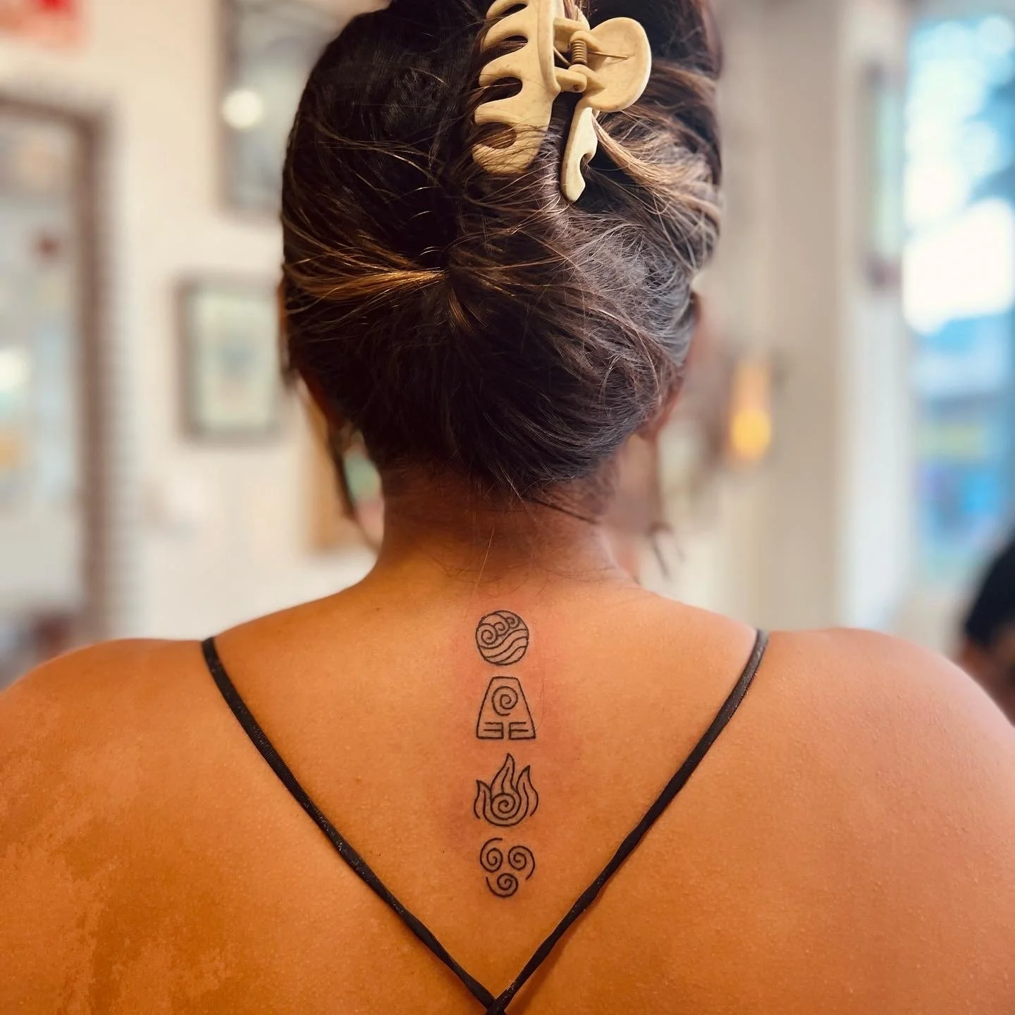 hand poke naomi the elements tattoo