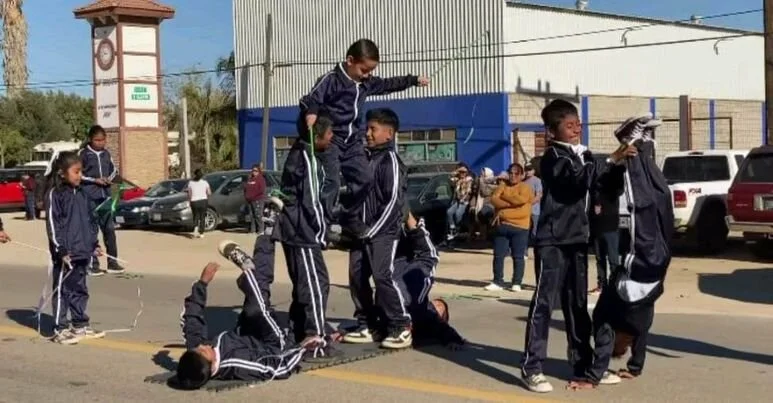 Conafe CDP Marches in Revolution Day Parade