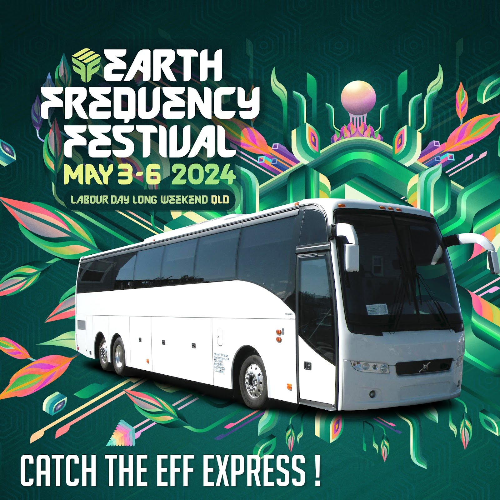 For anyone catching the EFF Express today, an email with all the information about the pickup locations and times has been sent out.  You can also access this information at https://www.earthfrequency.com.au/eff-express-shuttle

If you have any quest