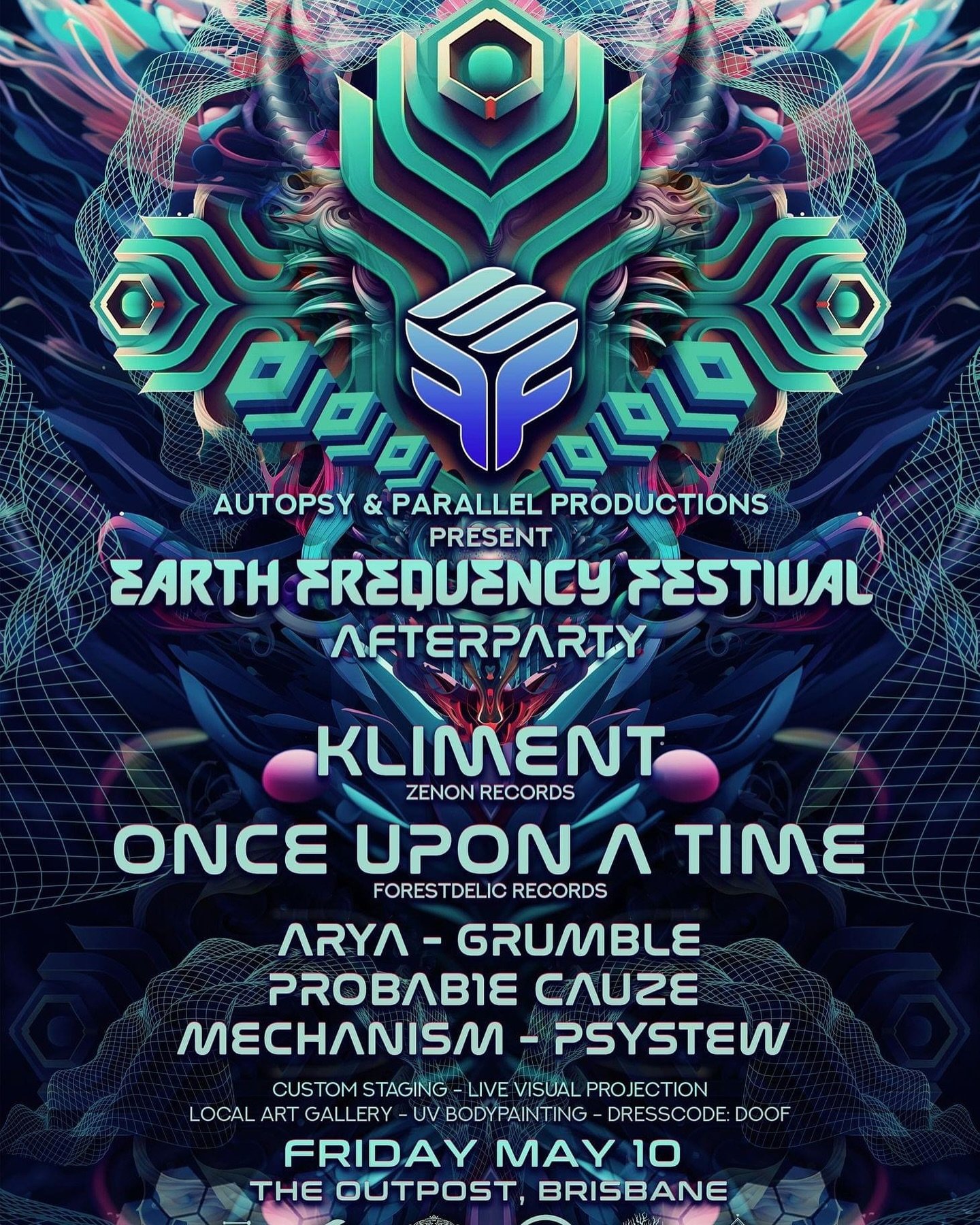 Tonight in Brisbane !! Get another dose of the deep and dark visions of @kliment.once.upon.a.time.

Autopsy and Parallel Productions are joining force to bring you an incredible lineup from the darker side of the festival lineup with Kliment and Once
