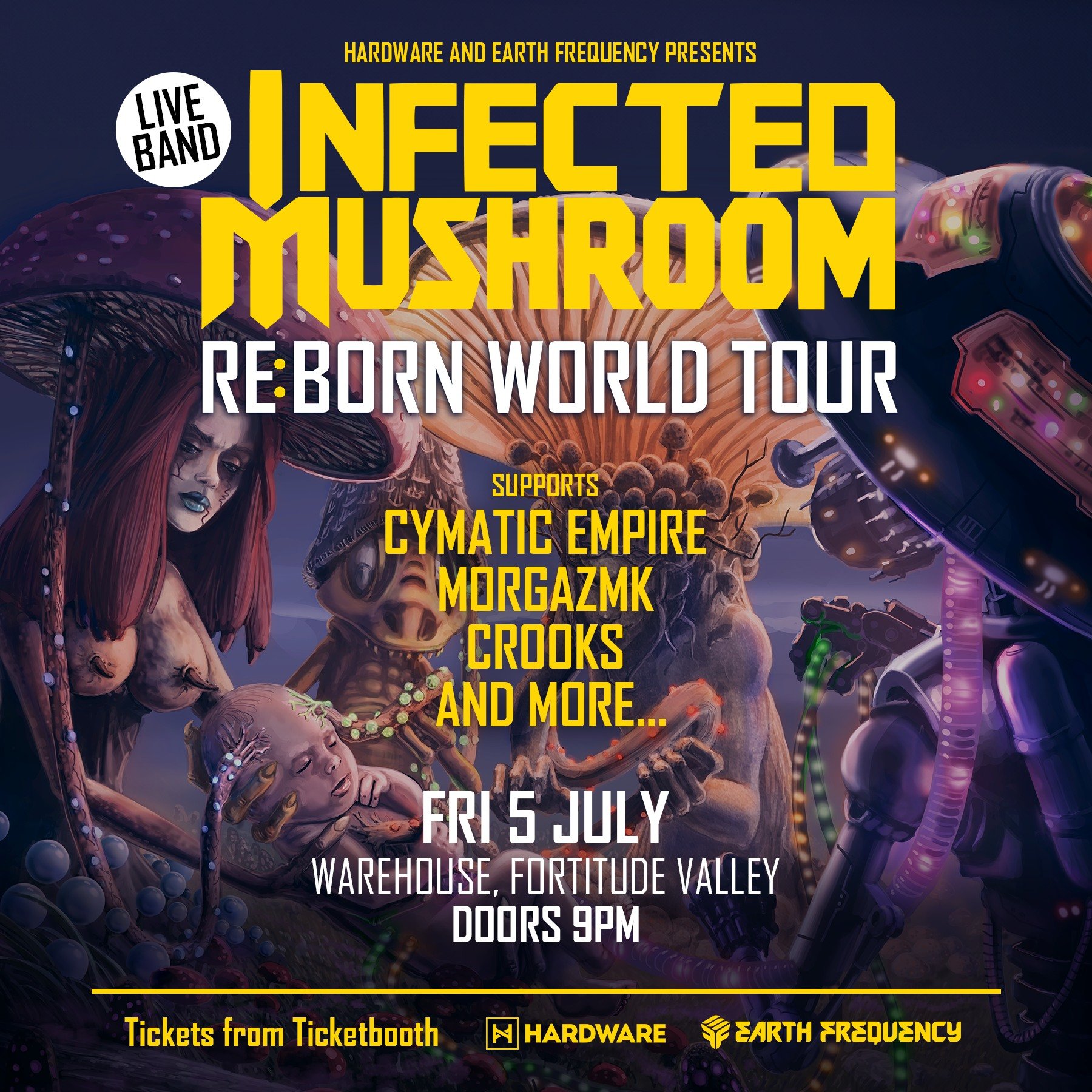 😈🍄 Less than 150 tickets remain for this show in July, go Brisbane! Looks like we will have a full house at The Warehouse to bring you a packed out full power night from the original masters of psytrance.
FINAL TICKETS &rarr; https://bit.ly/IM-BNE
