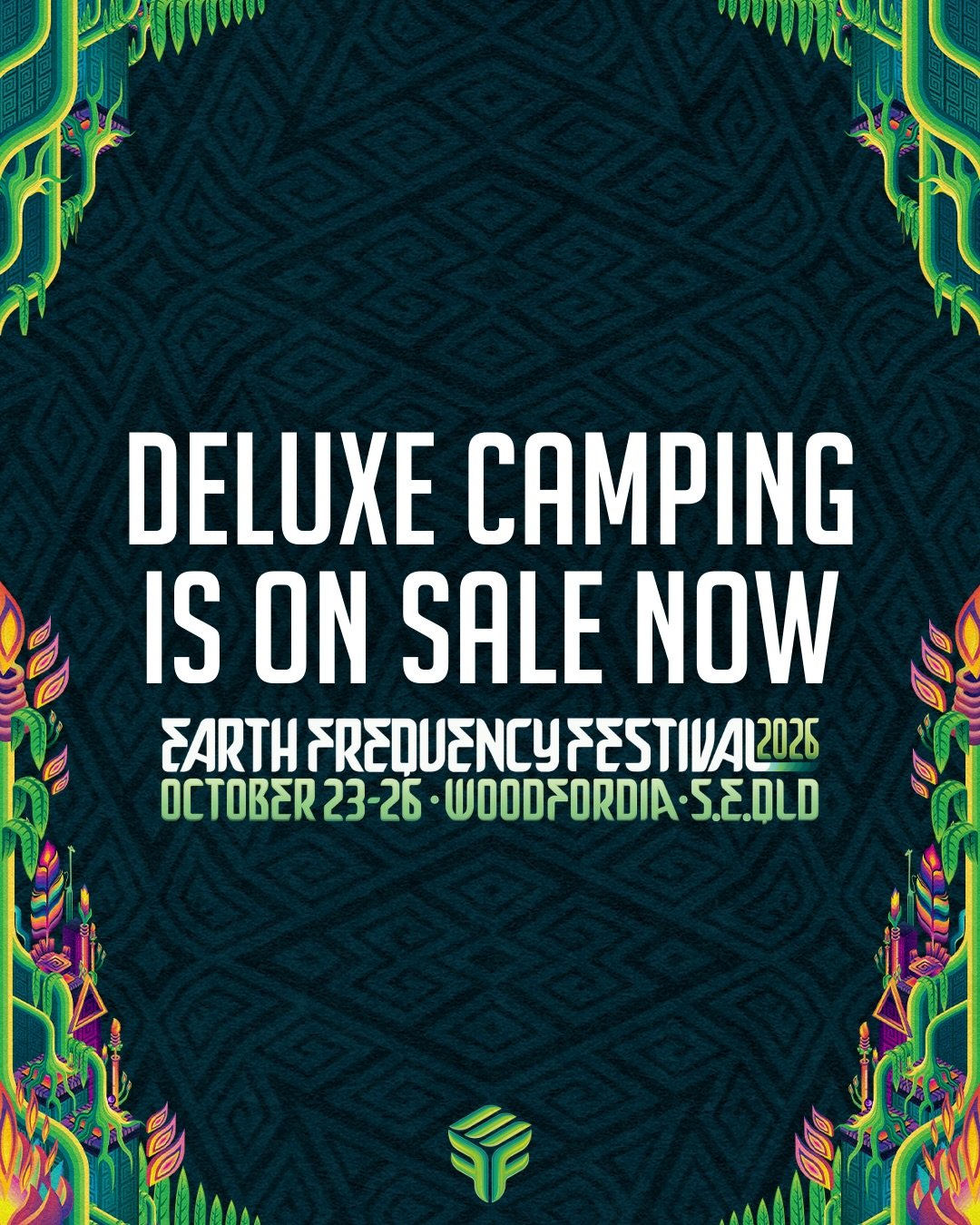 Deluxe Camping is on sale now ⚡️⚡️⚡️

Offering a premium experience with early entry, powered sites and the ability to lock in your spot ahead of time, Deluxe is one of the best ways to camp at Earth Frequency. 

We held the release back for a week t