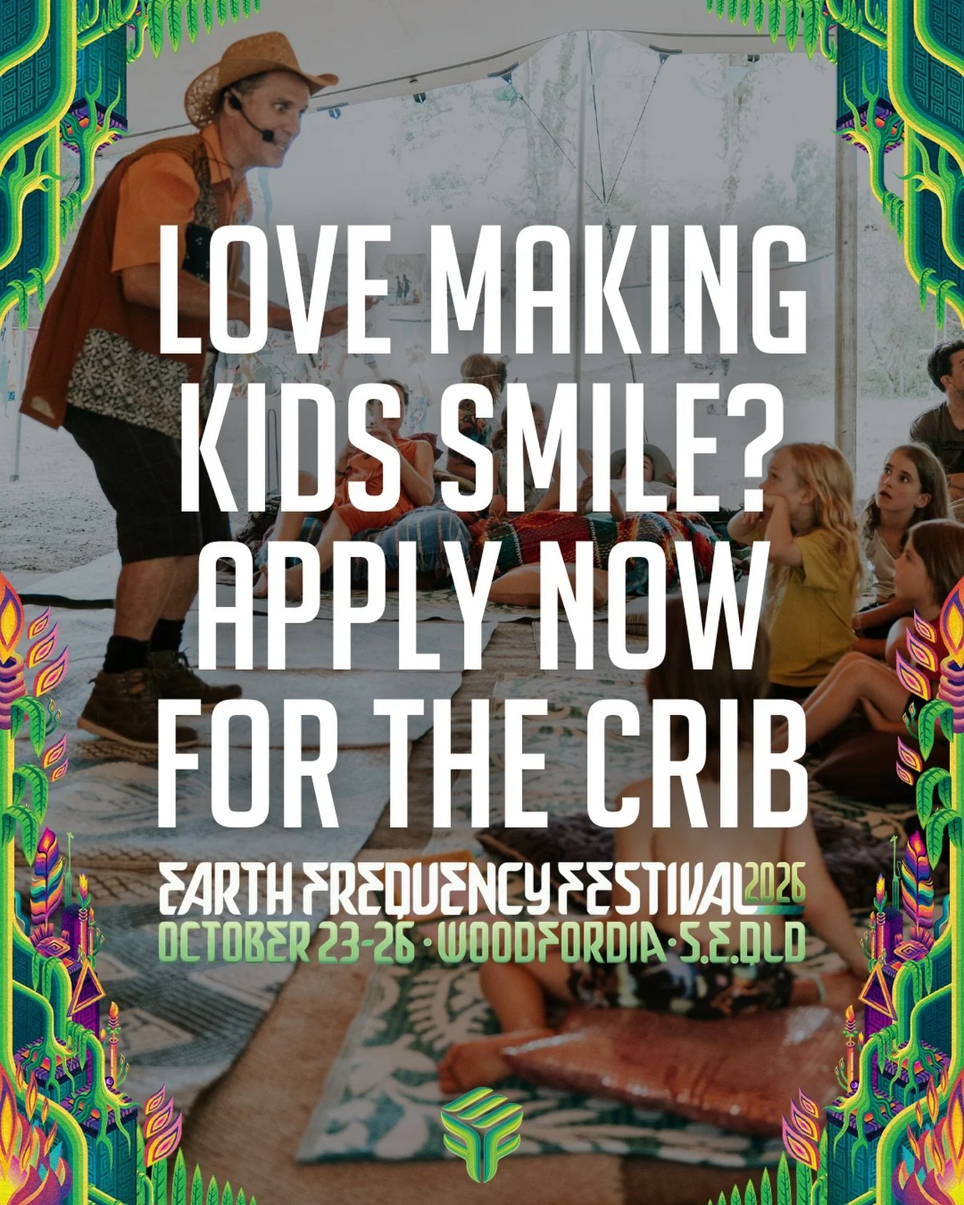 Calling all children&rsquo;s entertainers and educators! 🎭

Applications are now open for The Crib, Earth Frequency&rsquo;s dedicated family and kids space. As a vibrant hub for fun, creativity and discovery, The Crib hosts everything from craft and