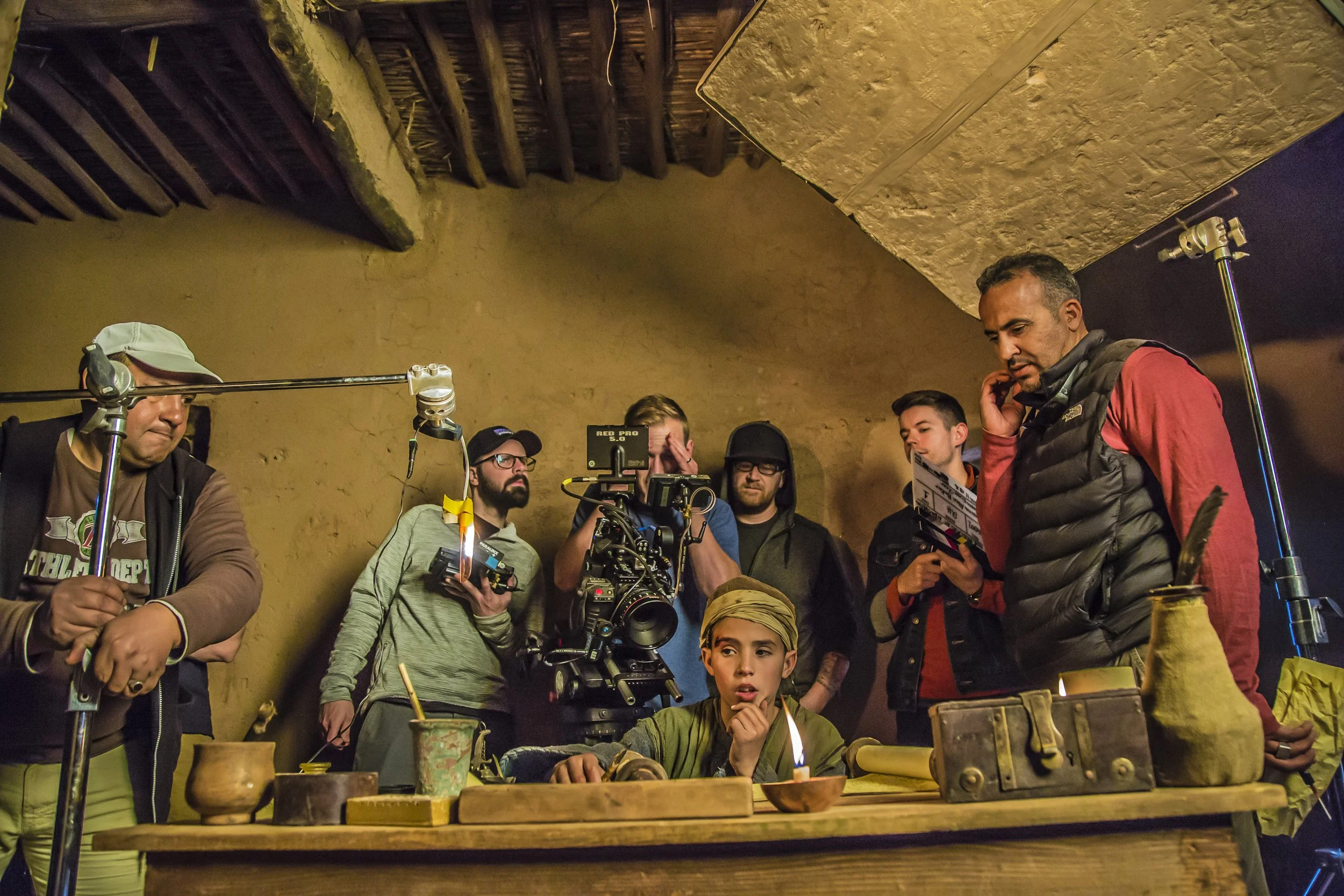 Camera crew in Fez