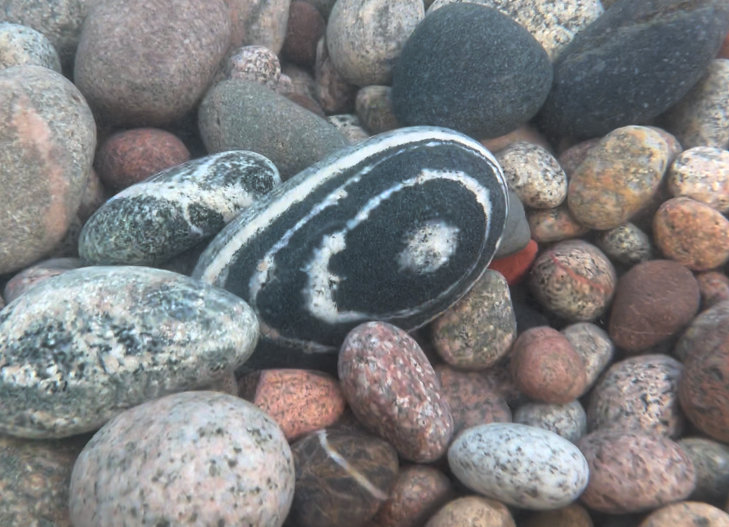 There is awesome variety in type of rock and a good mix of each type