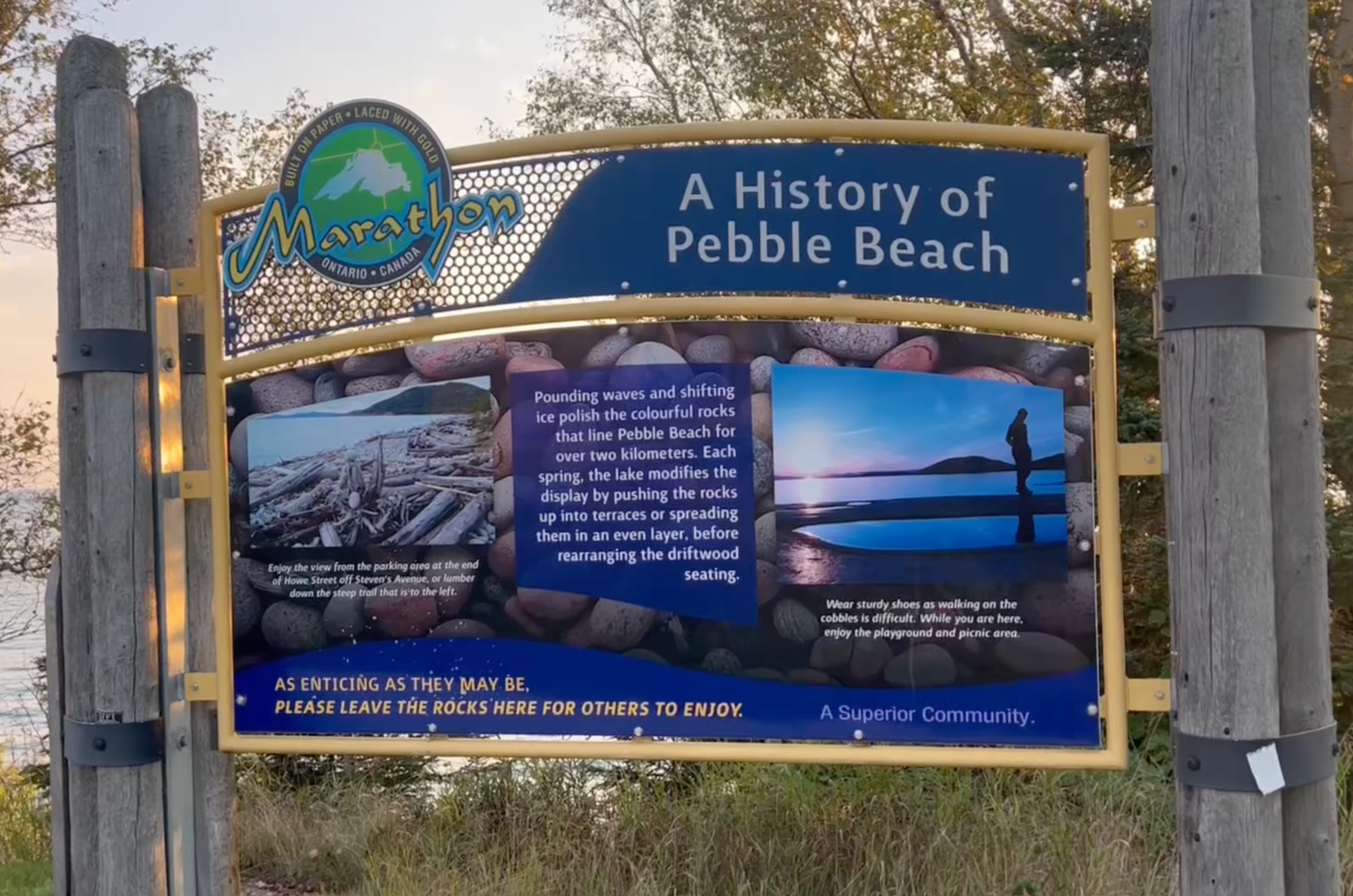 Info sign about the location.