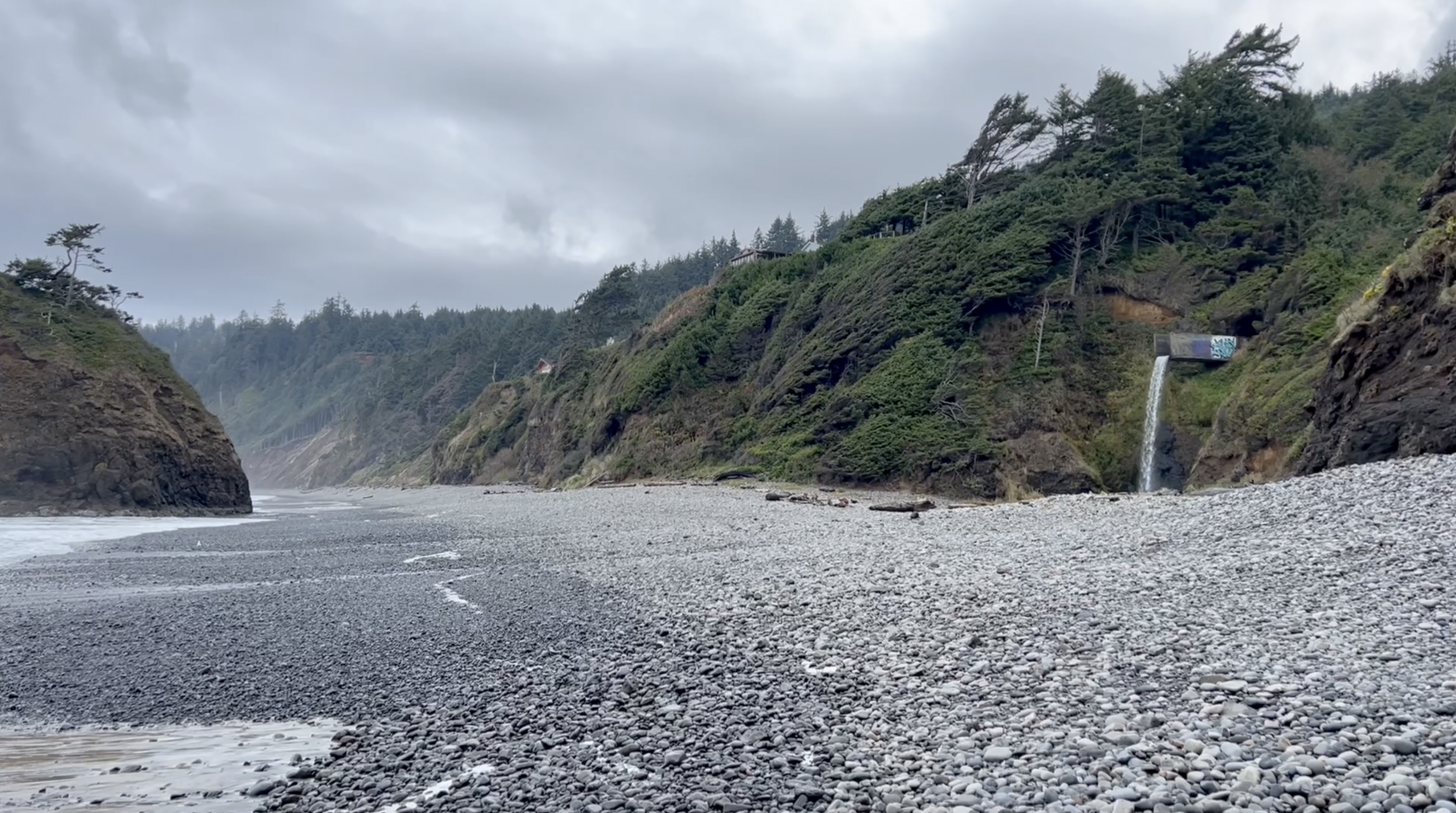 The view from shore at Short Beach.  This was in November 2022.
