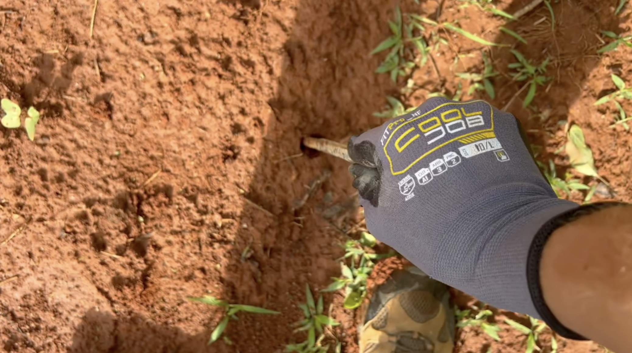 I used a gad bar to try poking for stones.  Ultimately, I don't know how helpful that really was.