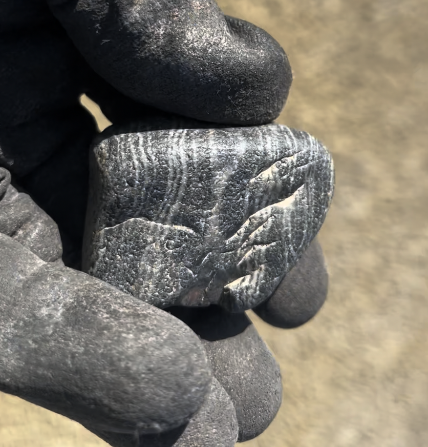 A nice black prairie agate.