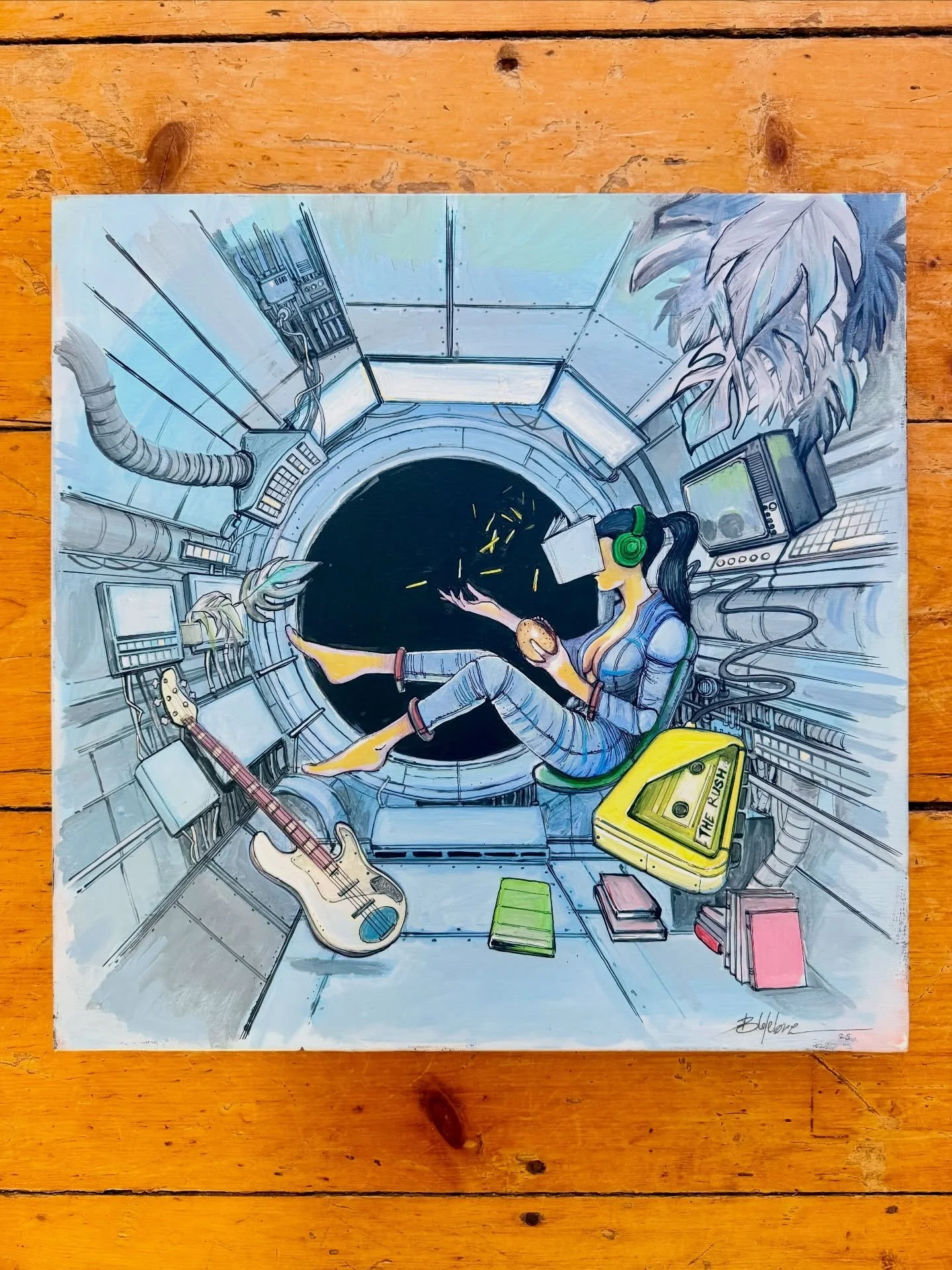 anotha one 💅 @bertrandlefebvre.artiste 
#singleart #painting #indieband