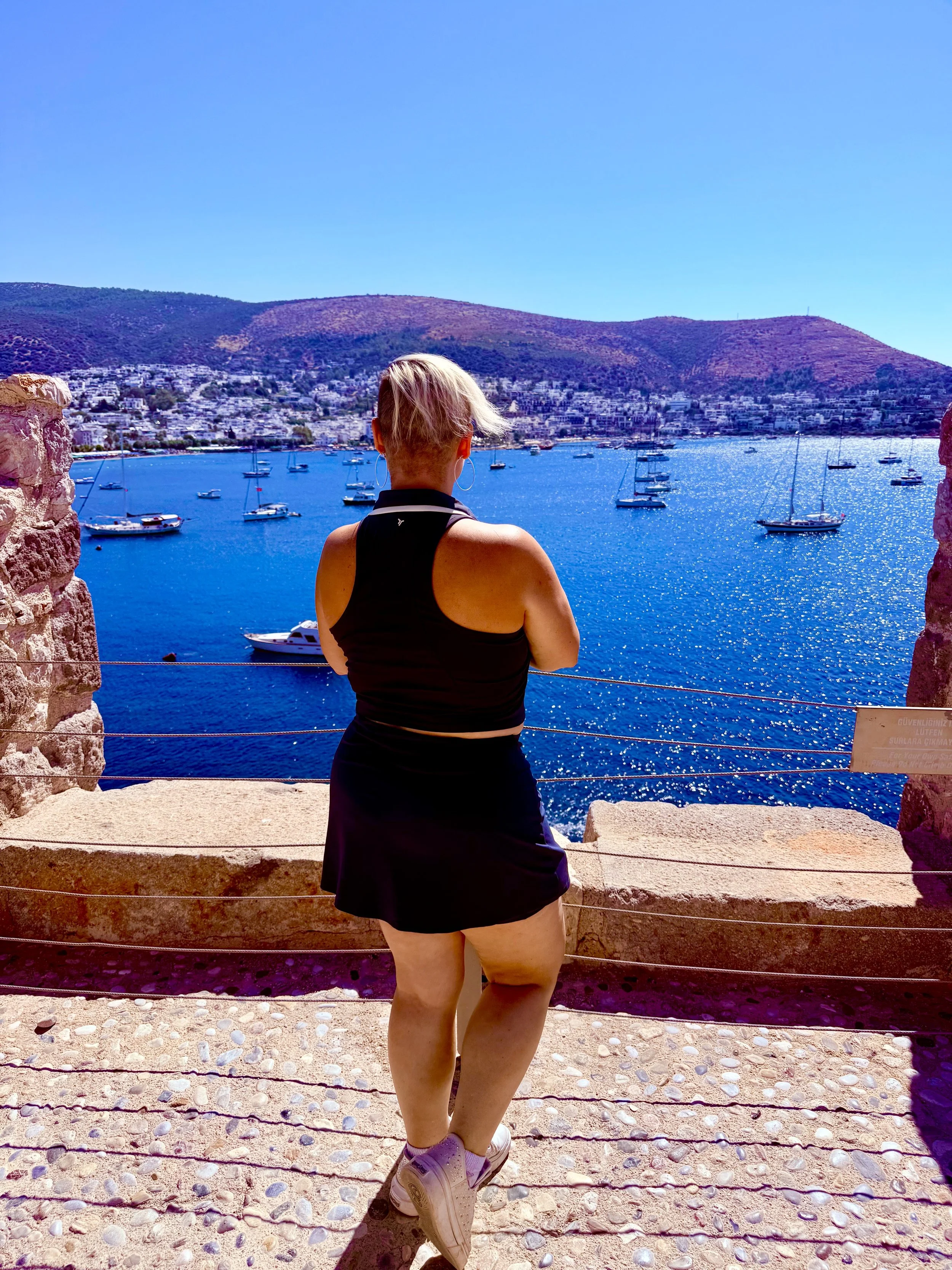 Looking out in Europe on an Explora Cruise Port