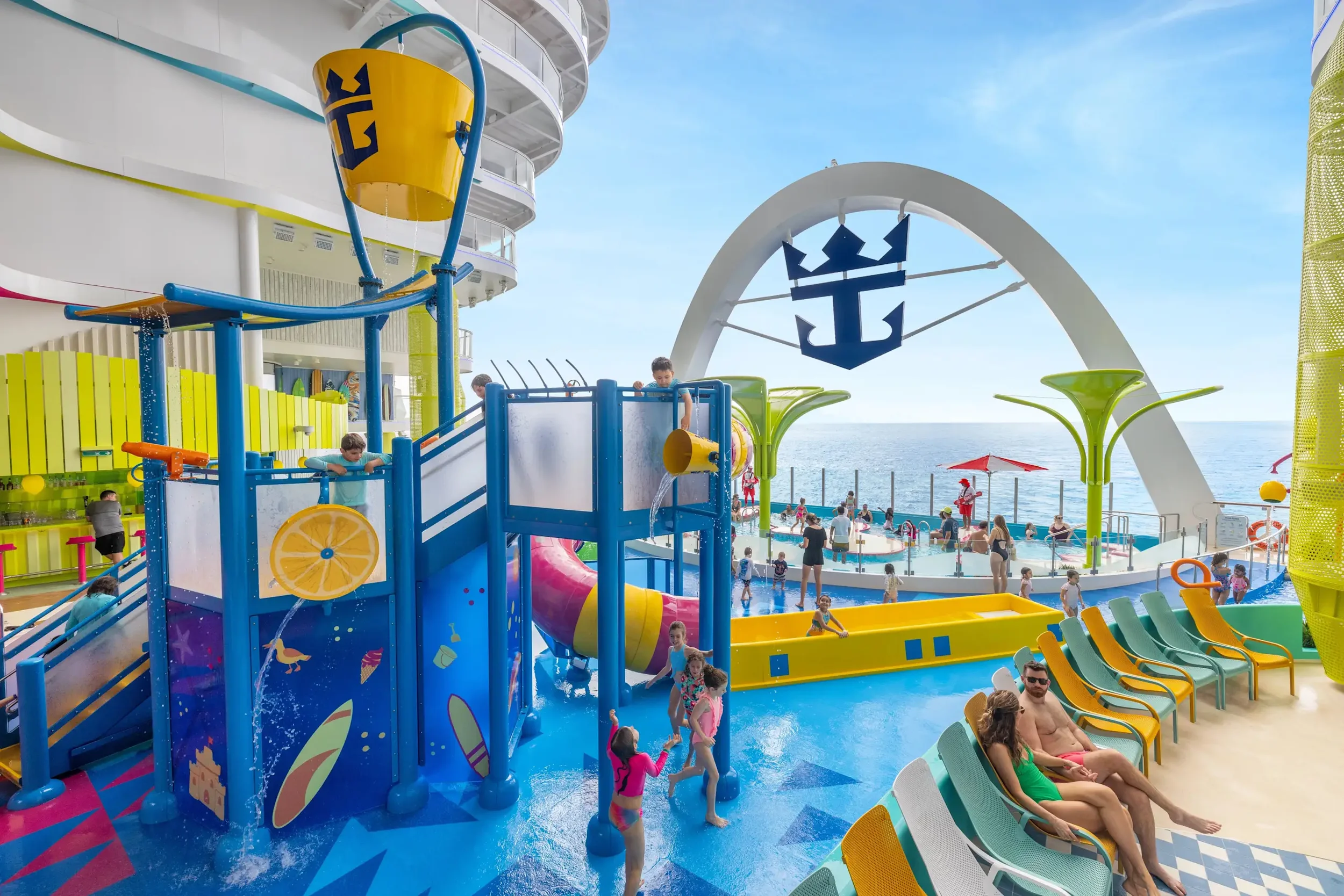 Splashaway Bay kids' water play area in Surfside on Icon of the Seas