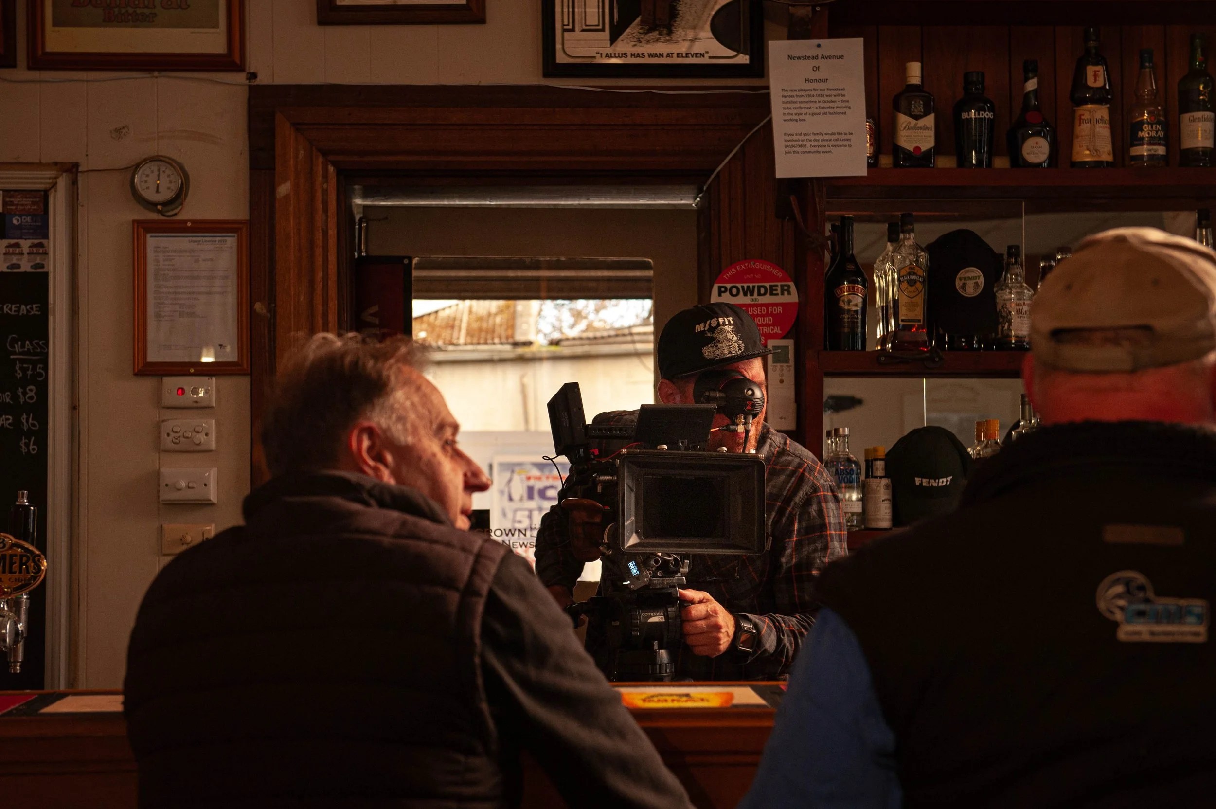 Cesar on set with Radar for FENDT