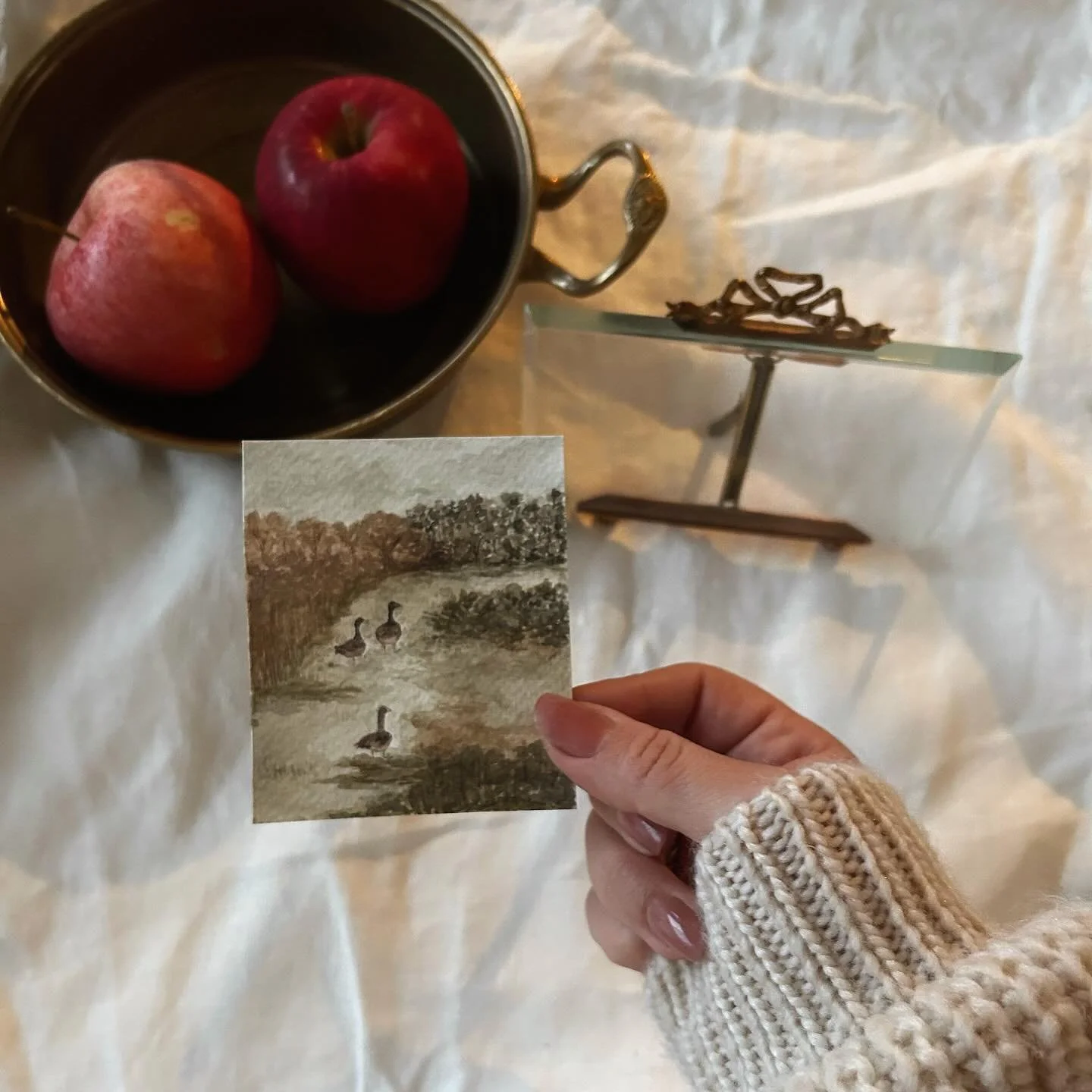 Had some time to spend with my watercolors today. I usually grab oil paints for this type of work, and although it is much different (and I find more challenging) it was nice to give this a go 🦆🪿