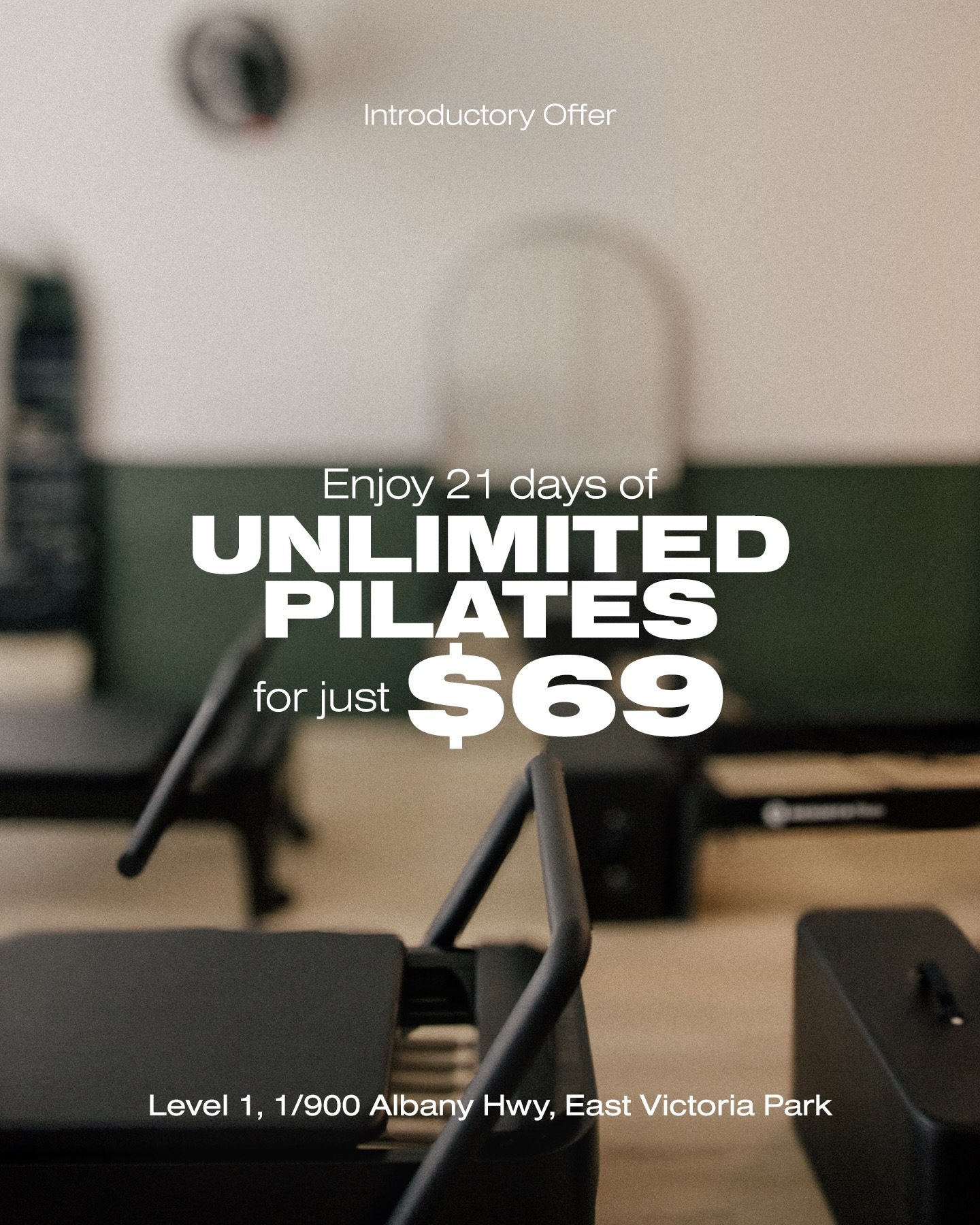 An hour at Revere Pilates has the power to change how everything feels in your mind and body. 
 Explore our boutique studio in East Victoria Park with a 21‑day Welcome Pass.  For $69, you gain access to unlimited Matwork, Reformer, Spine Corrector Ar