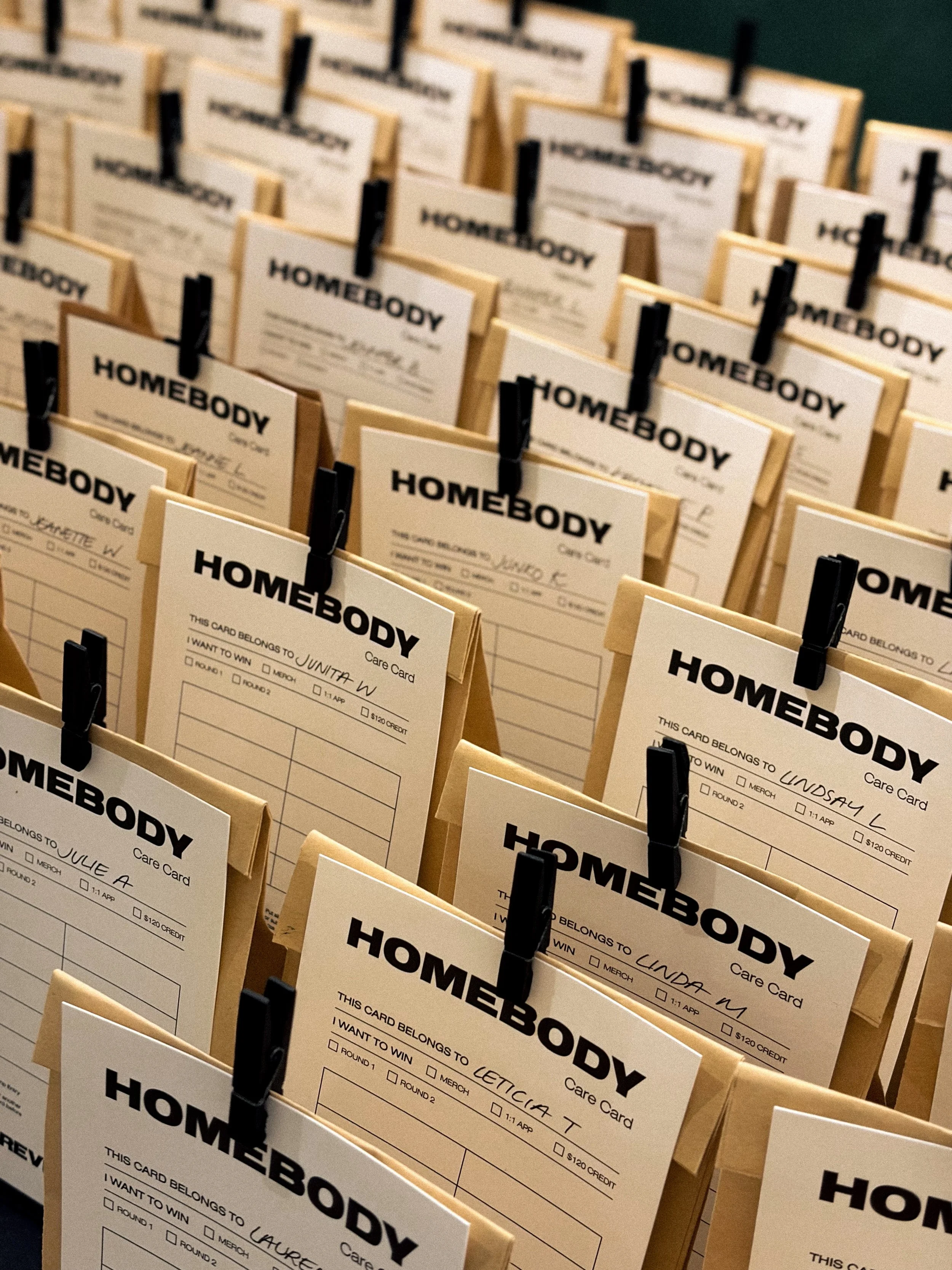 HOMEBODY Round 1 has officially started!
Subscriber community members -> when you&rsquo;re at Revere next, collect your care package and peg your care card to the hanging wire at reception. 

Remember to stamp your card after each class, one stamp