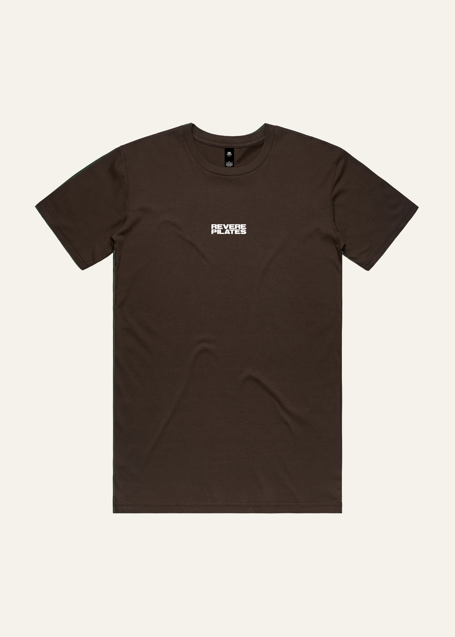 Revere Pilates Relaxed Tee | Dark Chocolate