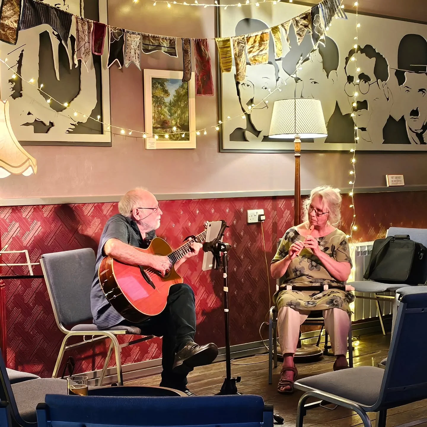 Thank you to our fab line-up of performers for July Folk Club, and of course to the audience for turning out. It was a lovely evening of live music &amp; poetry, hosted by @theoldpicturehousekington.

There will be no folk club in August. Instead we 