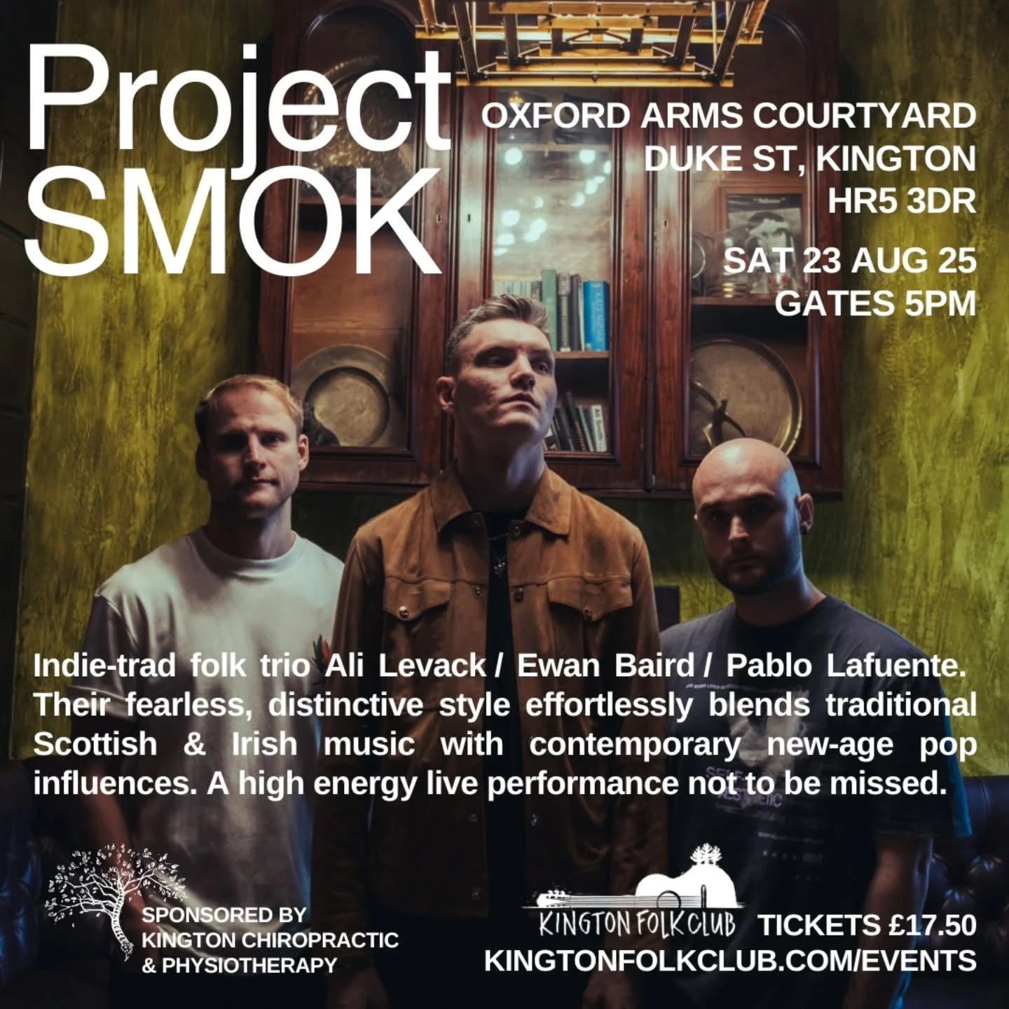 It's tomorrow! Can't wait to welcome you to @oxfordarmskington for Project SMOK. Last chance to buy your presale tickets at &pound;17.50 until 9pm this evening (Friday 22nd) - afterwards all sales will be full price of &pound;20 on the gate. 

Join u