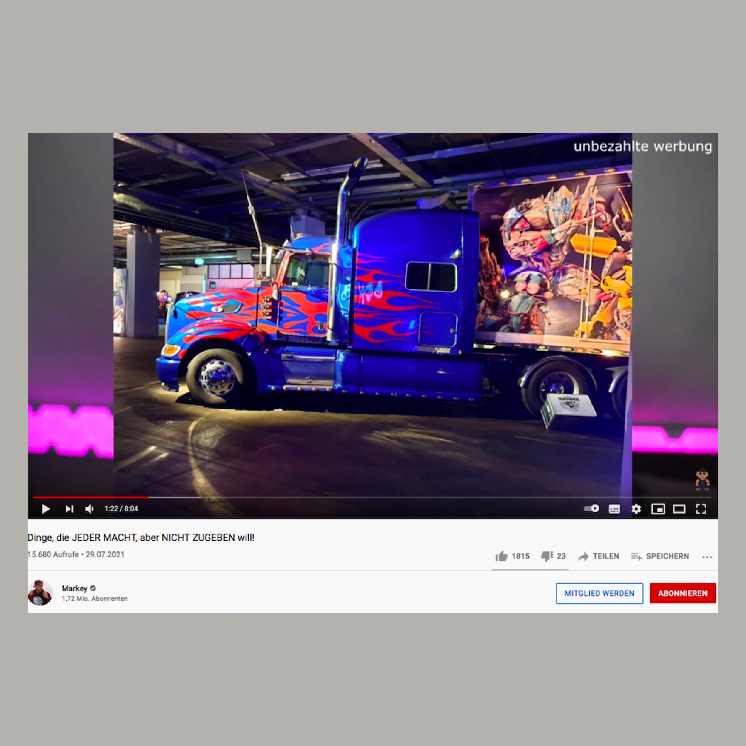 conjoin bewirbt TV-Serien von eOne: Wie zum Beispiel Pre-Screenings mit Influencern im Transformers-Truck zum Start der neuen Staffel.